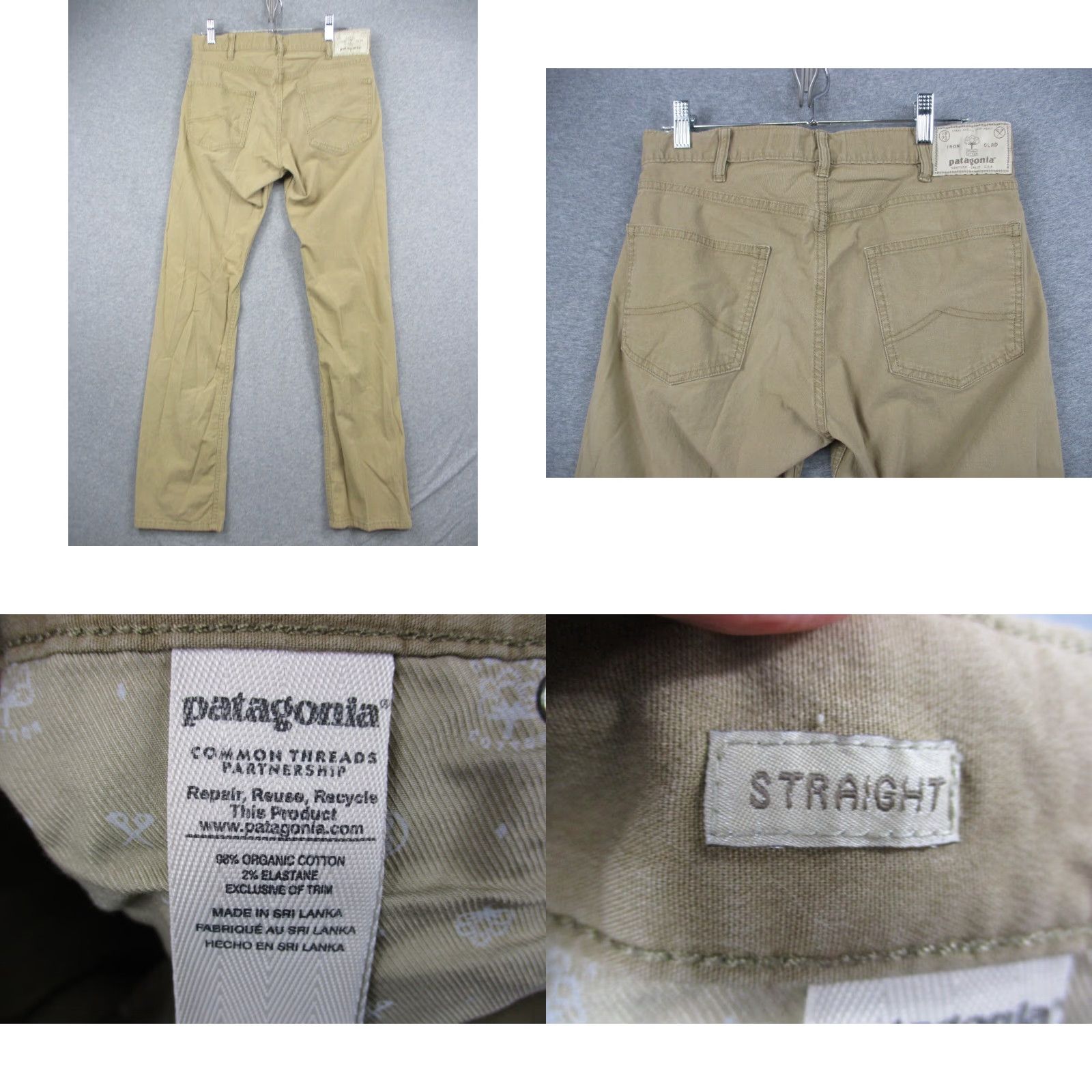 Patagonia Patagonia Pants 30 Men Khaki Straight Stretch Hiking Workwear Casual Size US 30 / EU 46 - 8 Thumbnail
