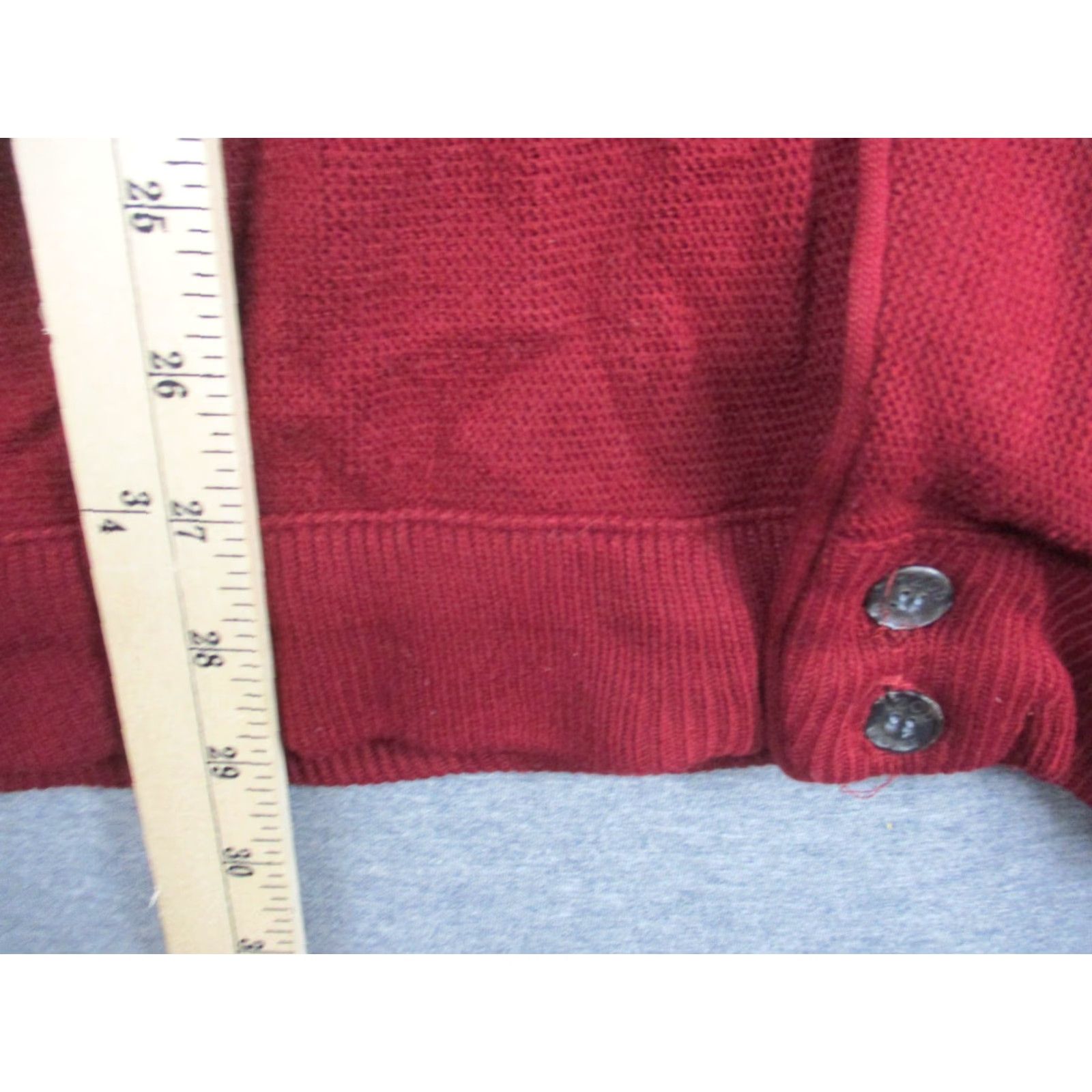Izod VINTAGE IZOD Cardigan Sweater Men’s XL Red Grandpa Preppy Made in USA Size US XL / EU 56 / 4 - 6 Thumbnail
