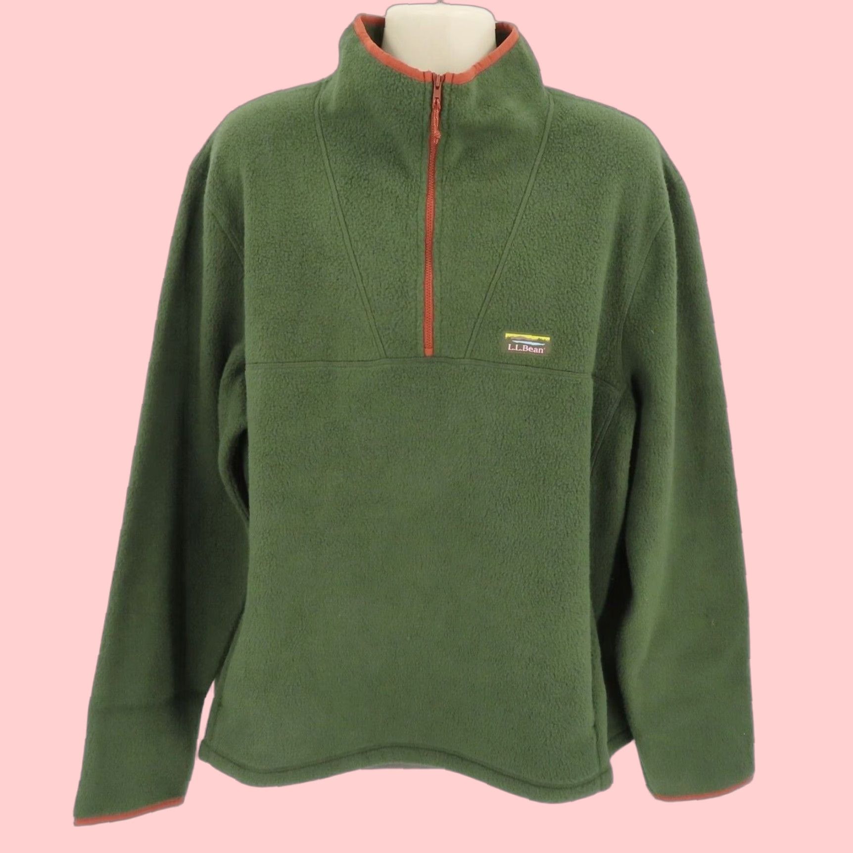 VINTAGE None Bean Men Sweatshirt Pullover Adult 2XL Fleece