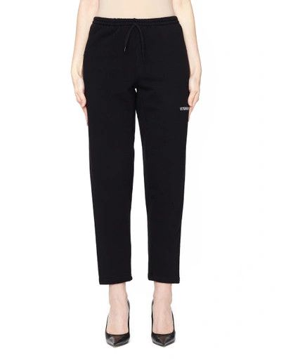 Vetements o1mle0525 Logo Sweatpant in Black Size 26" / US 2 / IT 38 - 1 Preview