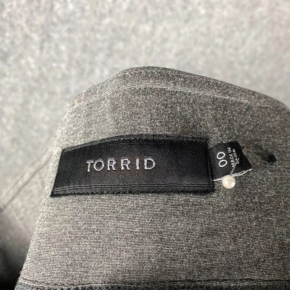 Torrid Torrid Leggings Women's Size 00 Rayon Blend Pull On Gray Size 24" / US 00 / IT 34 - 8 Thumbnail