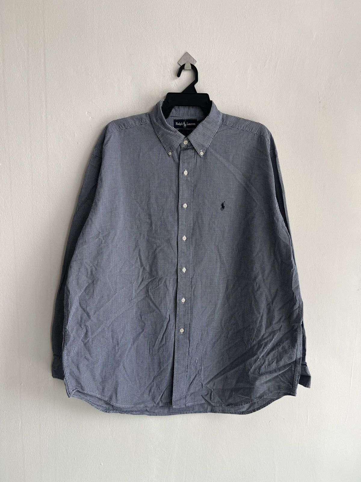 Polo Ralph Lauren Vintage Polo Ralph Lauren Blake Gingham Plaid Oxford Shirt Size US XL / EU 56 / 4 - 2 Thumbnail