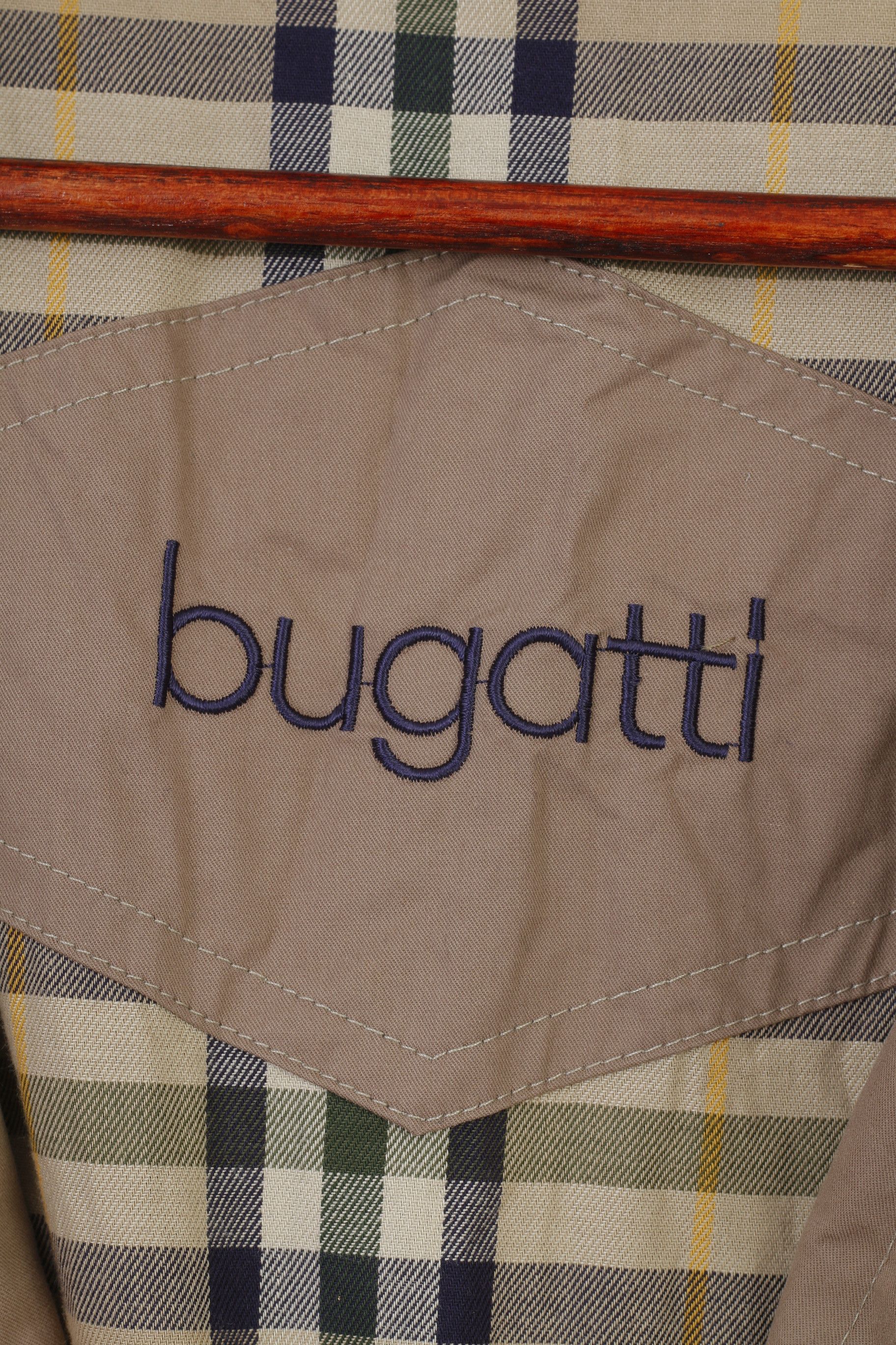 Bugatti Bugatti Men XL Coat Belt Collar Bottoms Beige 0213 Size US XL / EU 56 / 4 - 5 Thumbnail