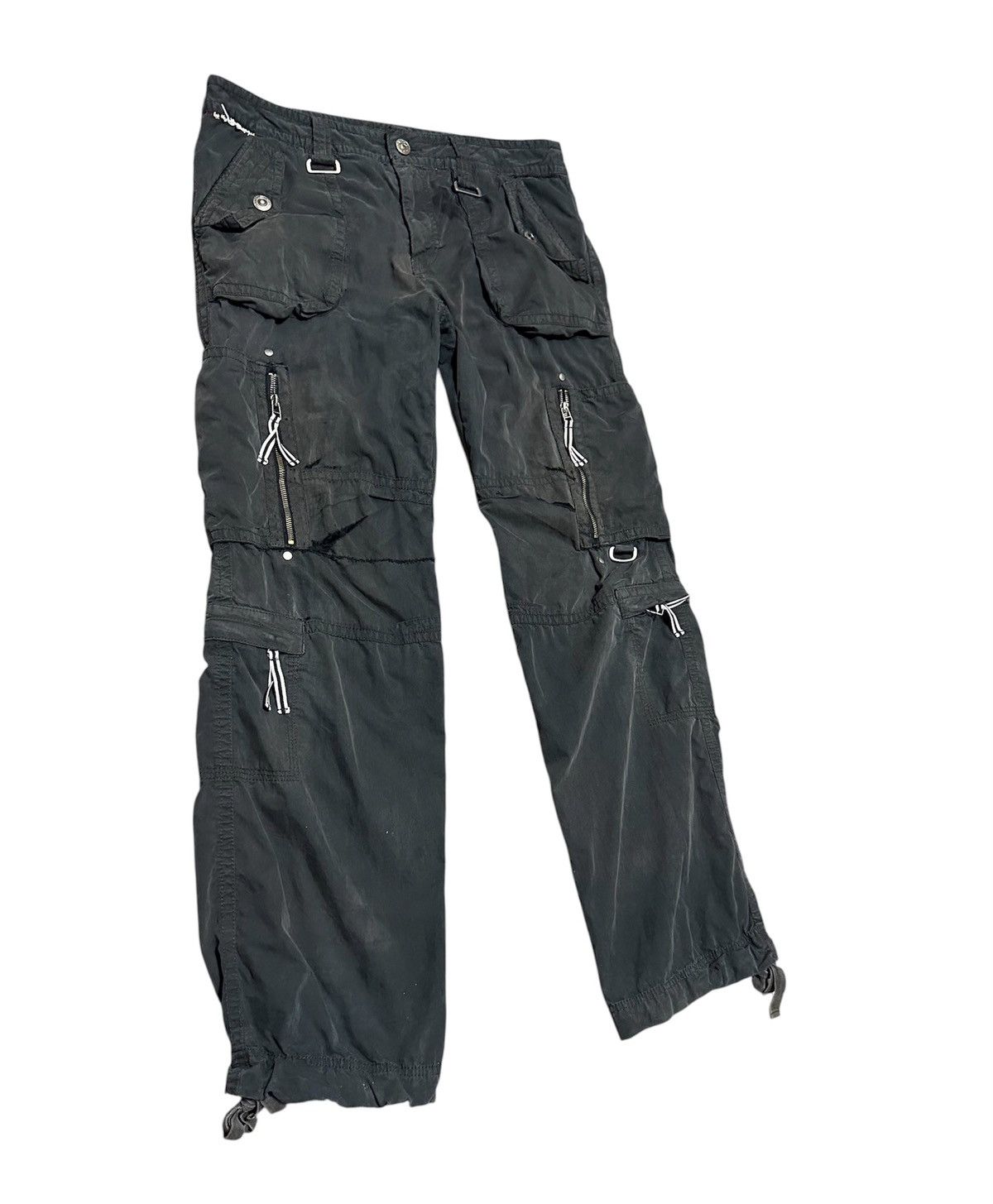 Japanese Brand Vintage Japanese Multi Pocket Cargo Pants Distressed Size US 37 - 2 Thumbnail