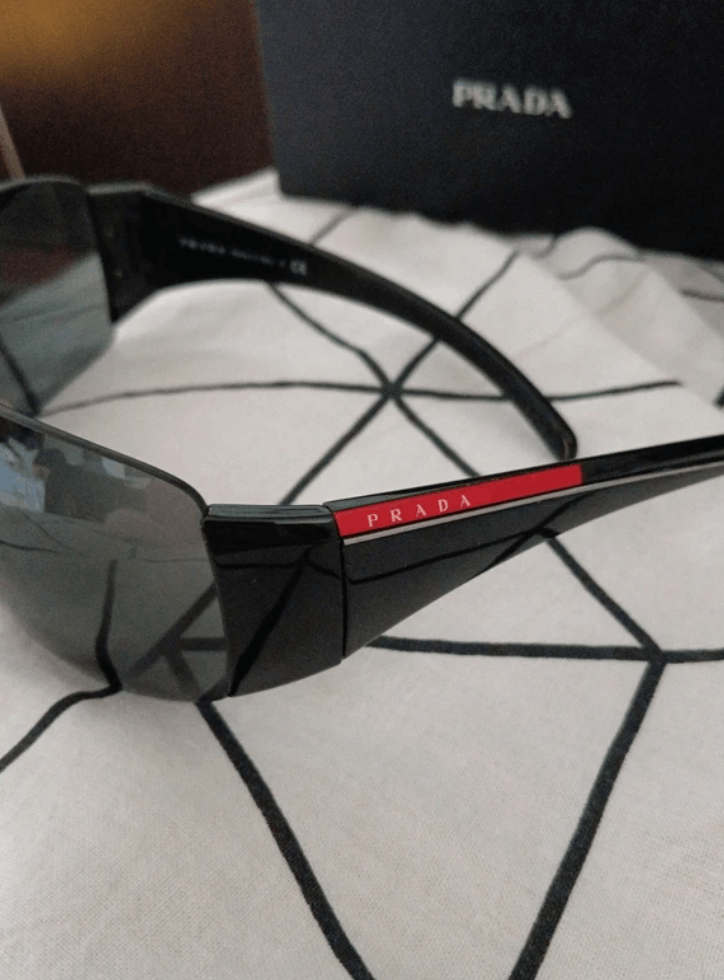Prada PRADA Sunglasses 2004 Flame Chrome Star Mask Fire Vintage Size ONE SIZE - 1 Thumbnail