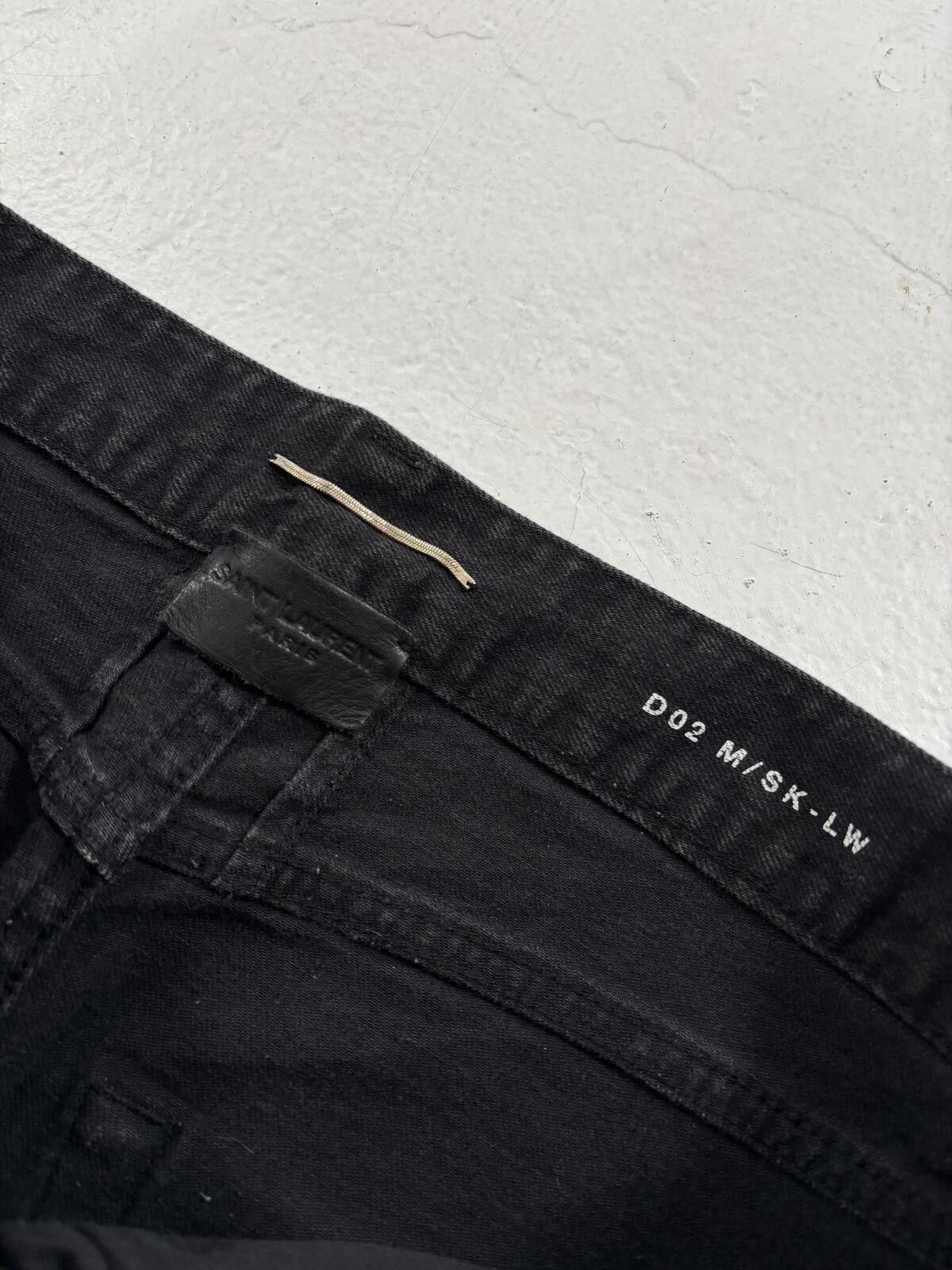 Saint Laurent Paris Saint Laurent Black D02 Knife cuts Size US 32 / EU 48 - 5 Thumbnail