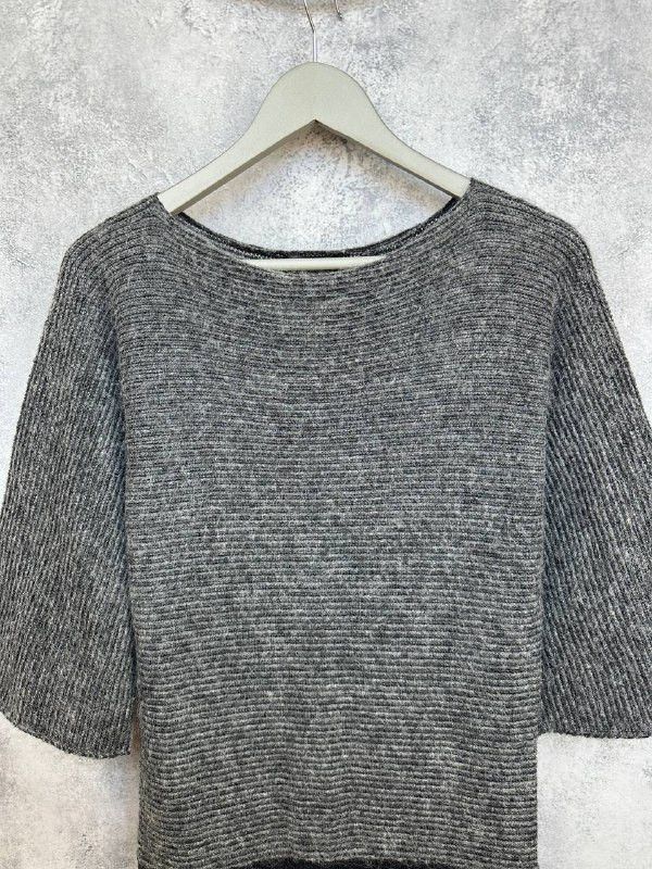 Emporio Armani Emporio Armani Soft Knit Ribbed Dress Made Italy Wool Blend Size S / US 4 / IT 40 - 4 Thumbnail