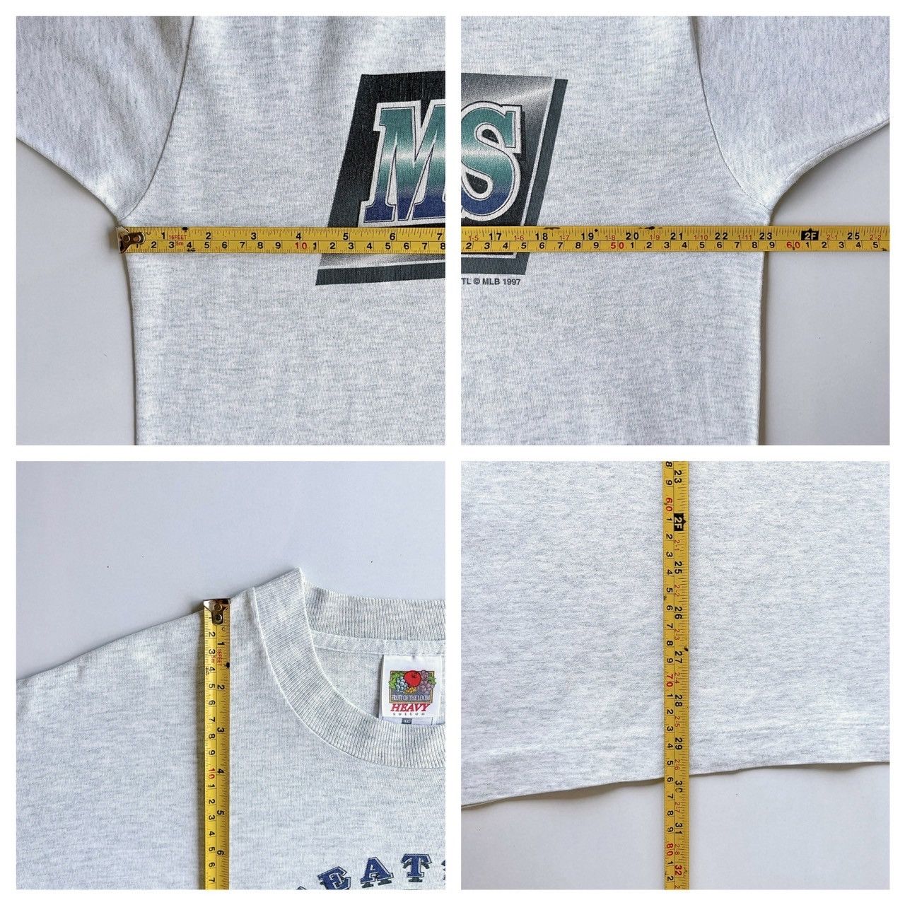Fruit Of The Loom × Vintage 90s Seattle Mariners MLB t-shirt/ XL Size US XL / EU 56 / 4 - 9 Thumbnail