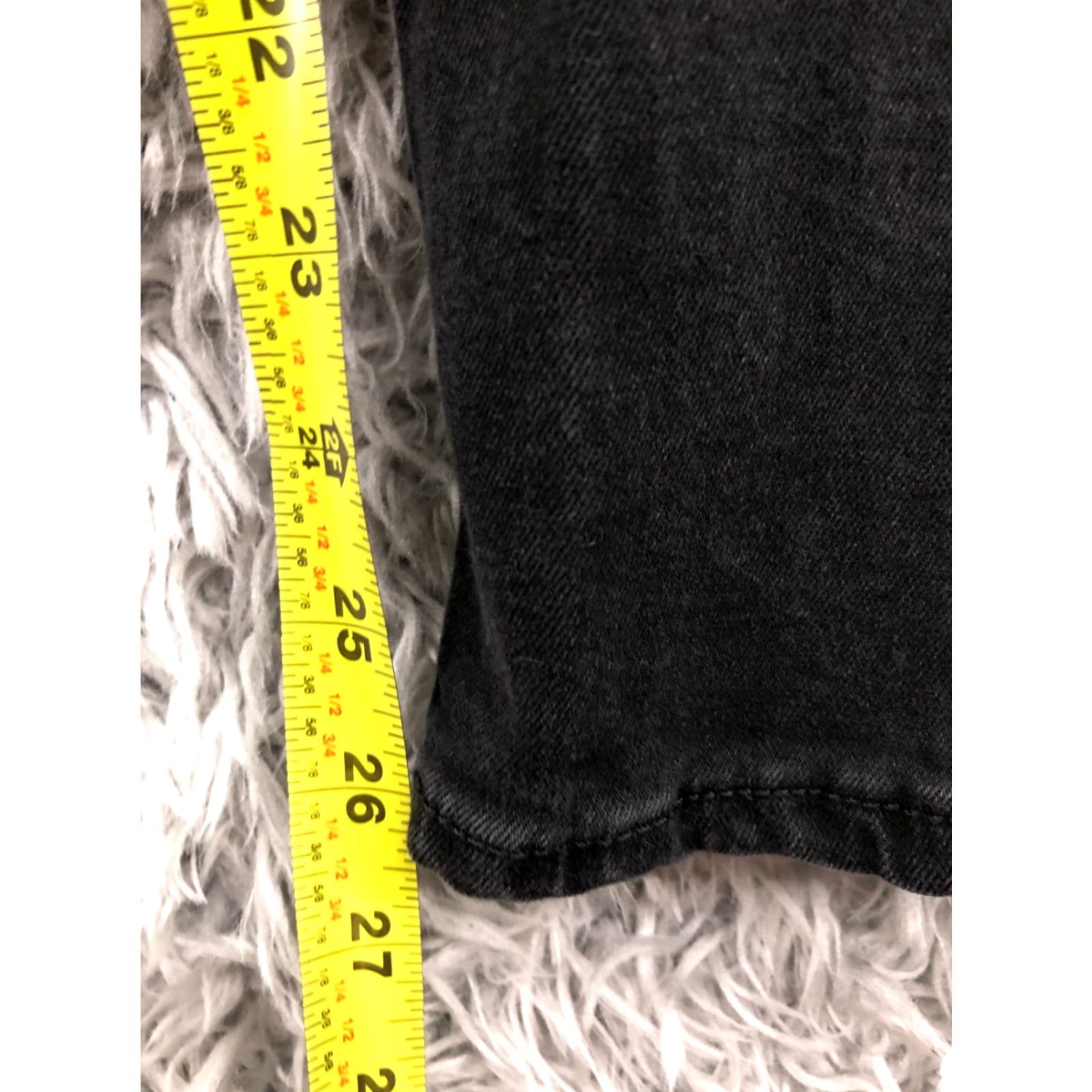 H&M H&M Jeans Women's Dark Wash Black Skinny 27 Regular 5-Pocket Denim Comfort Zipper Button Belt Loops Inseam 27 Size 27" / US 4 / IT 40 - 3 Thumbnail