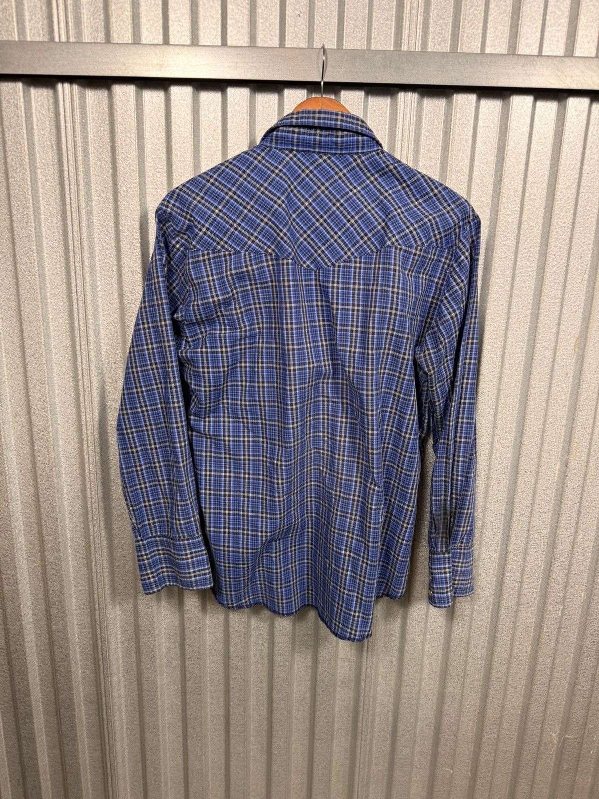 Wrangler Vintage Wrangler Western Pearl Snap Button Up Plaid Shirt Size US L / EU 52-54 / 3 - 7 Thumbnail