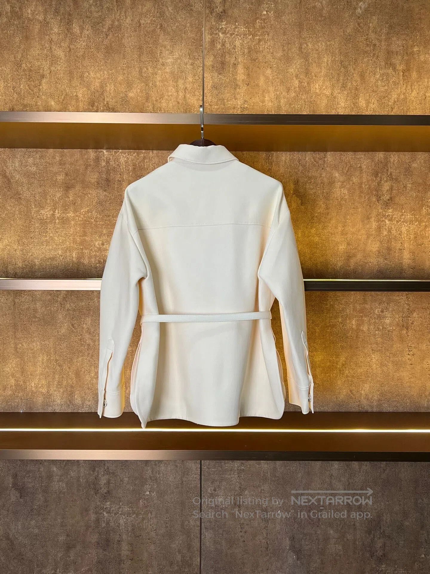 Fendi Fendi Beige Leather Patch Pocket Belted Coat. Size US S / EU 44-46 / 1 - 2 Thumbnail
