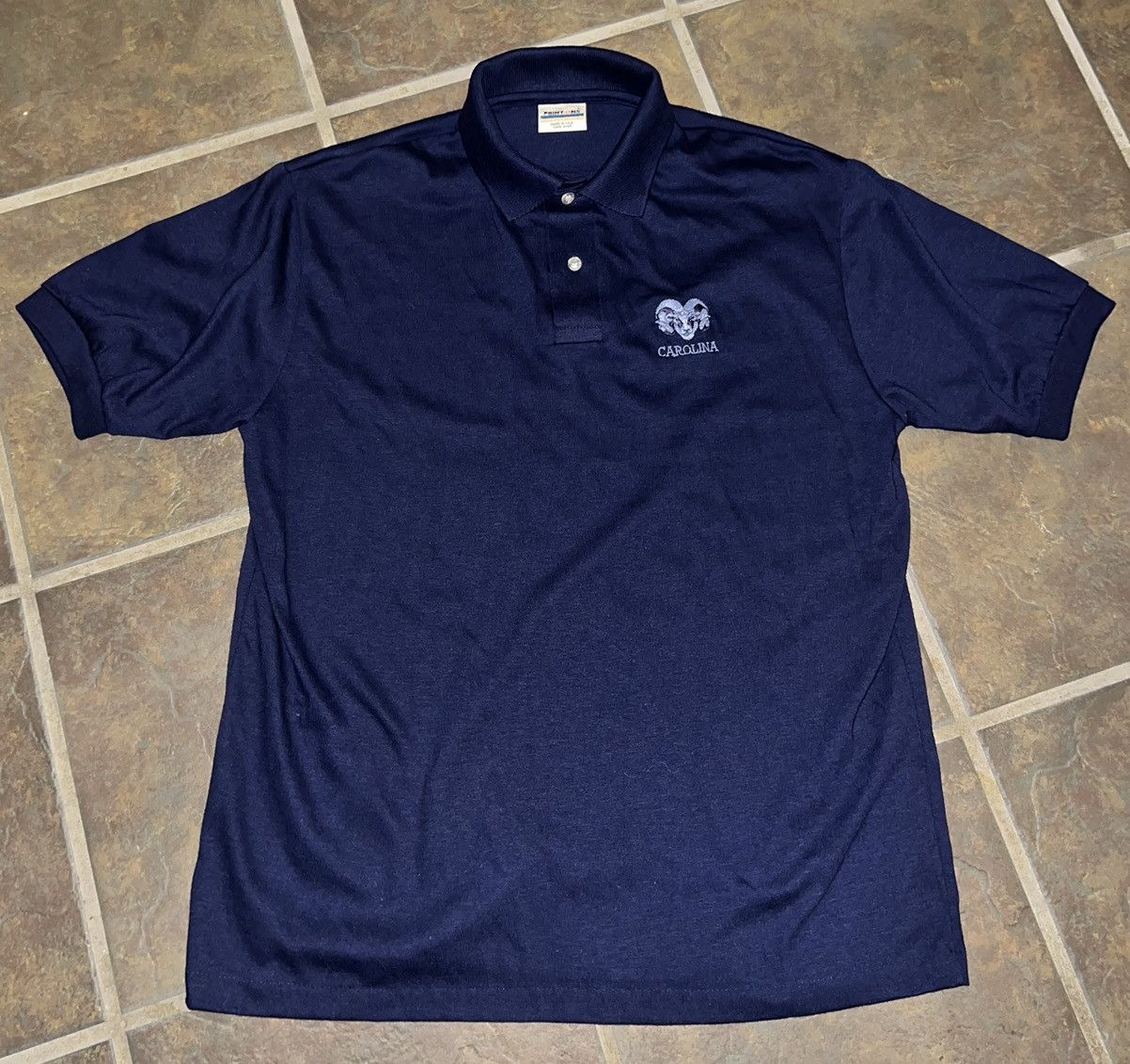 NCAA × Vintage VINTAGE UNC TAR HEELS POLO Size US L / EU 52-54 / 3 - 3 Thumbnail