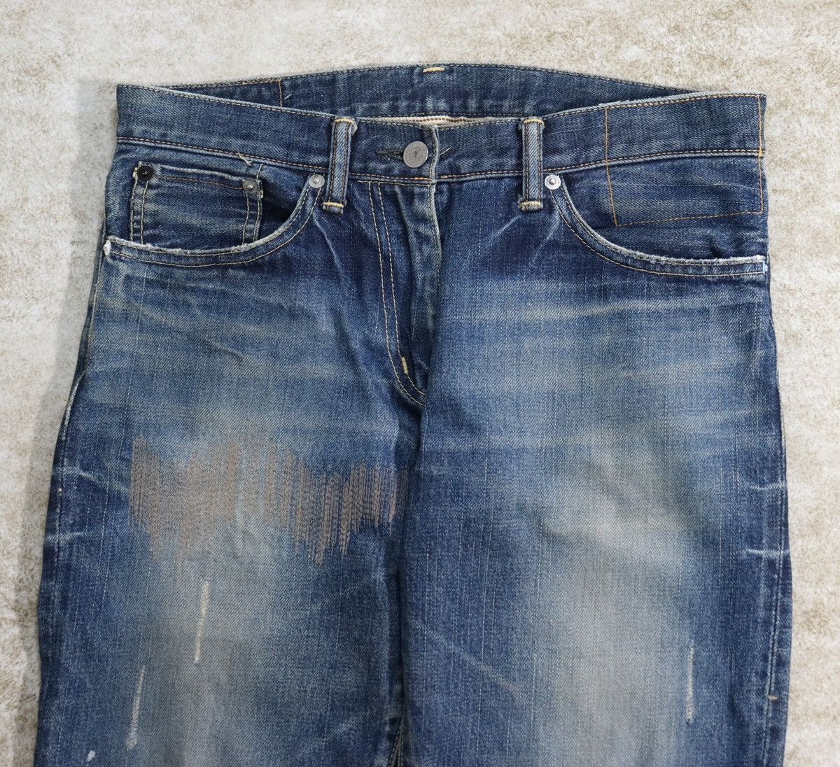 Visvim Visvim Fluxus D1 Damaged-1 Denim Size US 31 - 3 Thumbnail
