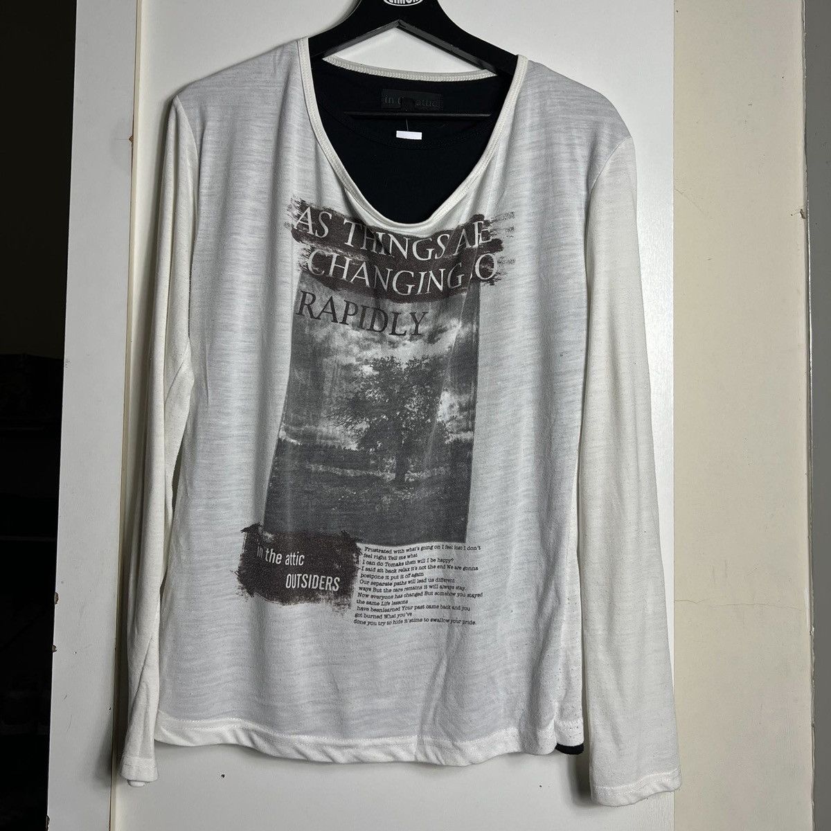 In The Attic Y2K In The Attic Outsiders Punk Graphic LongSleeve T-shirt Size US M / EU 48-50 / 2 - 1 Thumbnail
