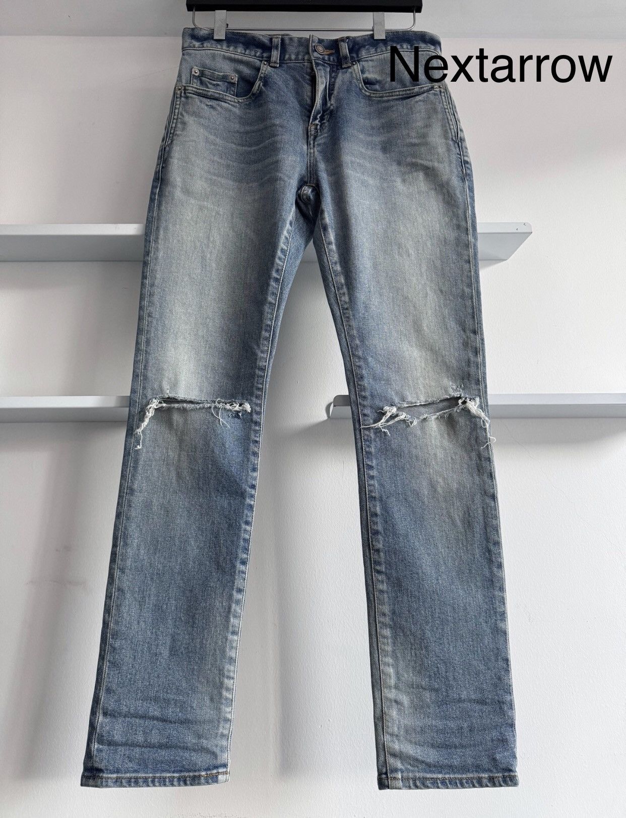 Saint Laurent slp 19SS Knitted Jeans 2409-Nextarrow