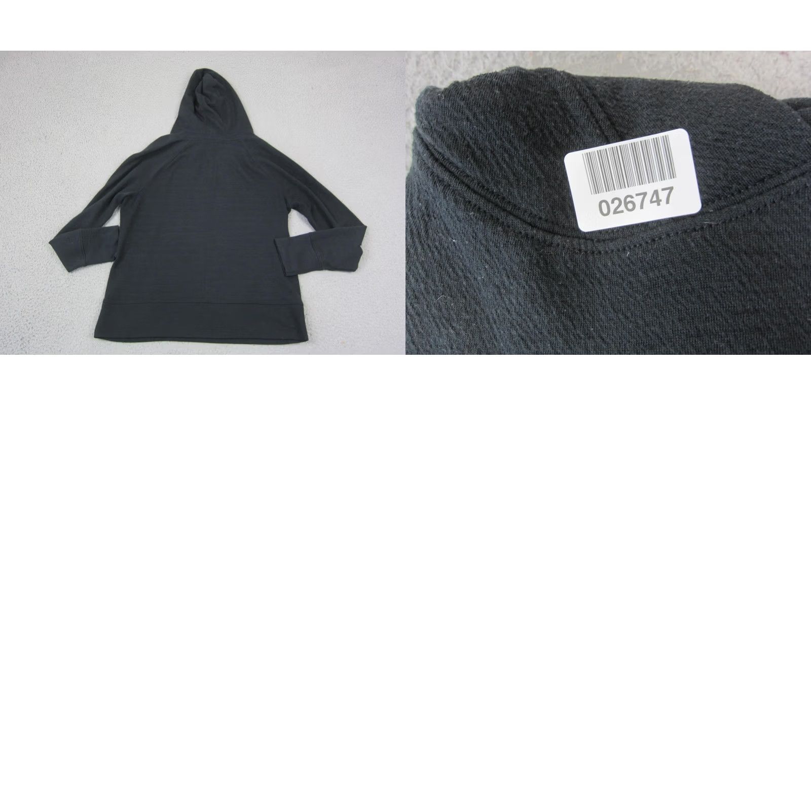 Prana VINTAGE Prana Hoodie Womens M Black Sunrise Sweatshirt Pullover Logo Casual 90s Sports Hooded Pockets Womens Size M / US 6-8 / IT 42-44 - 8 Thumbnail