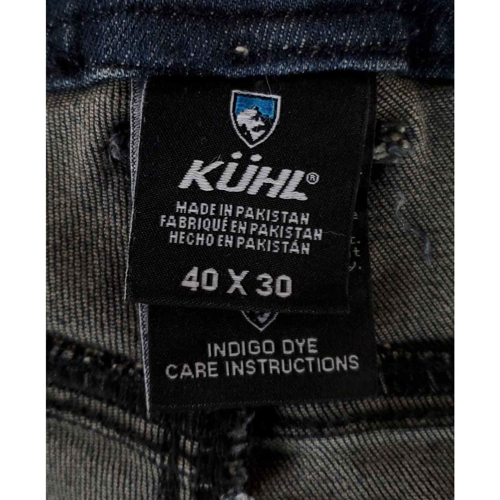 Vintage Kuhl Jeans Blue Mens 40x30 Regular Stretchy Straight 40 Inseam Blue Jeans Pinhole, see pics Mens Size US 40 / EU 56 - 4 Thumbnail