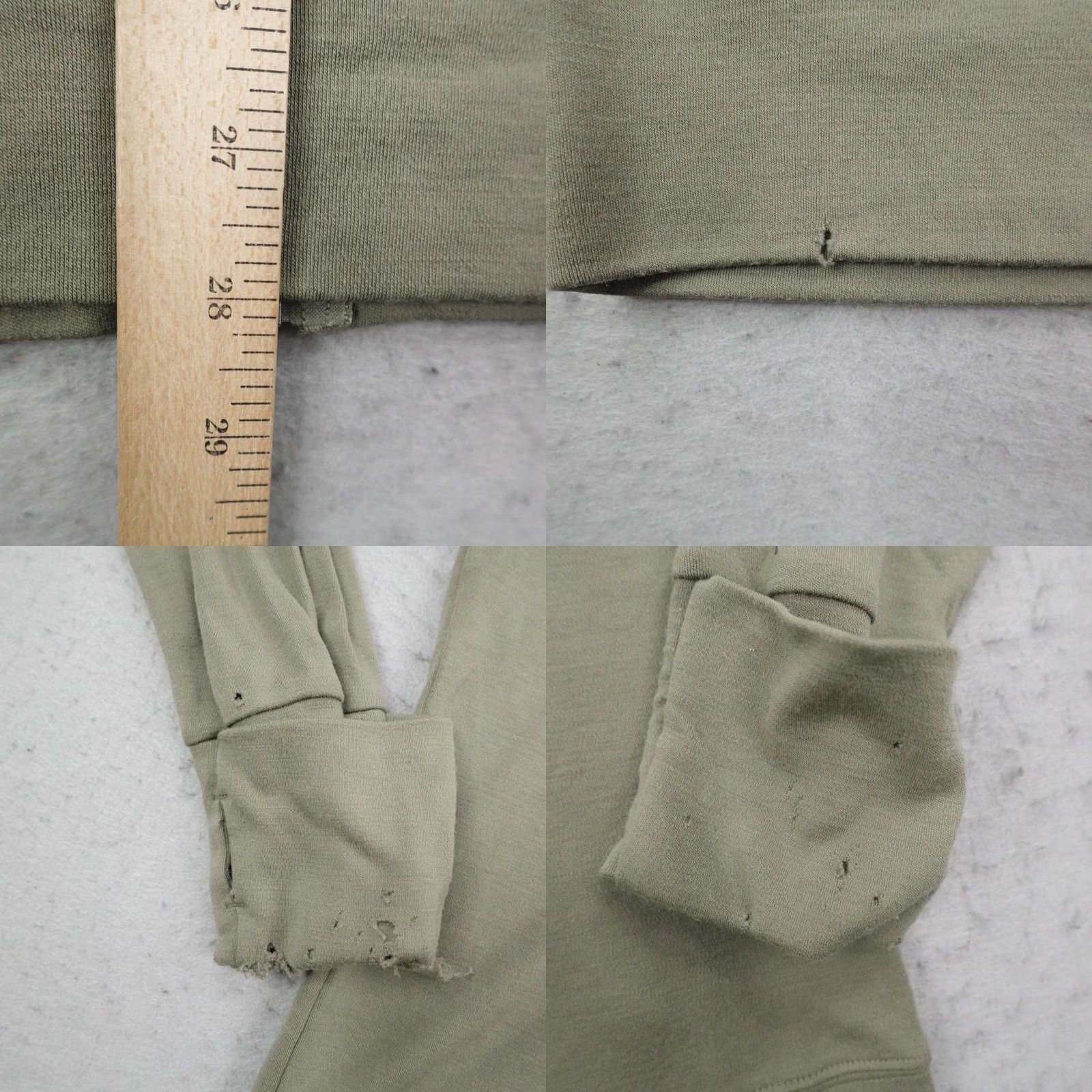 Vintage Aviator Hoodie Mens Small Green First Class Merino Wool Full Zip Sweatshirt Size US S / EU 44-46 / 1 - 9 Thumbnail