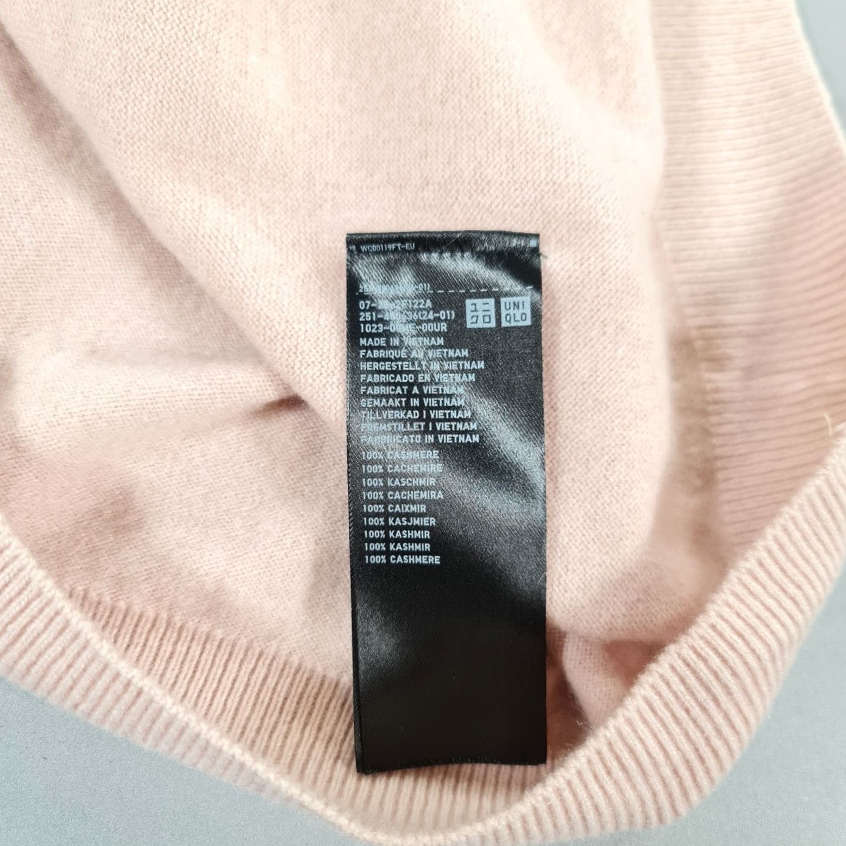 Uniqlo VINTAGE Uniqlo Jumper Womens XL Cashmere Pullover Pink 100% Cashmere Knitted Pullover Womens Short/Long Sleeve V-Neck Winter Size S / US 4 / IT 40 - 6 Thumbnail