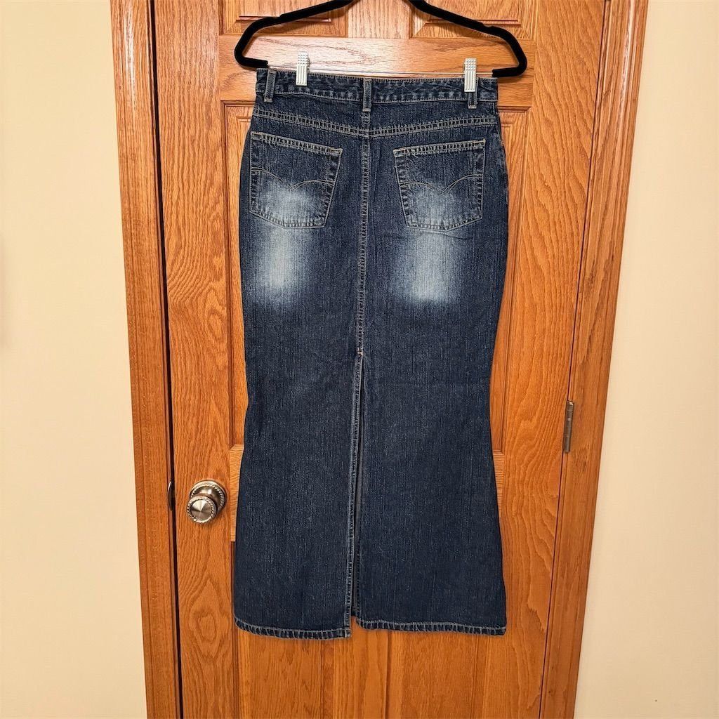 Other Newport News Jeanology Women's Long Denim Skirt Blue Size M Size 32" / US 10 / IT 46 - 2 Thumbnail