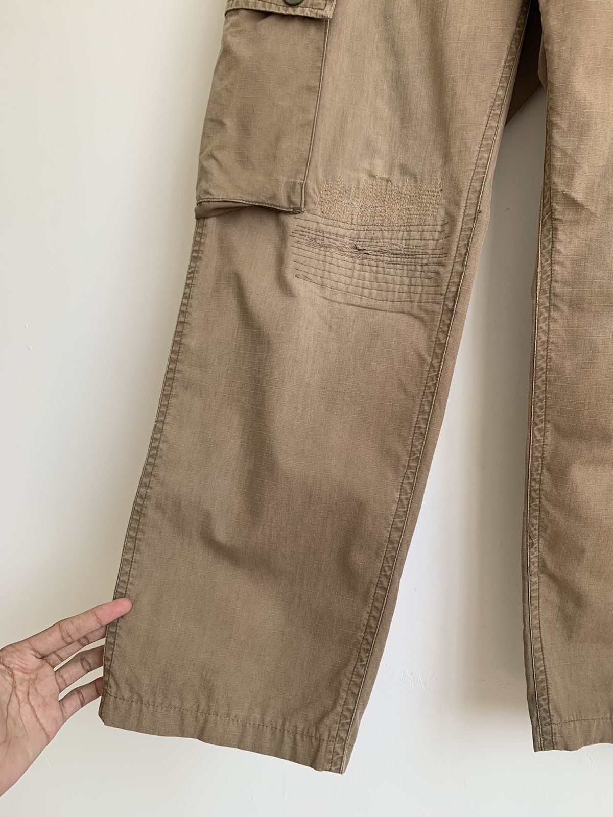 Bape Vintage A Bathing Ape Bape Distressed Cargo Pant Size US 30 / EU 46 - 8 Thumbnail