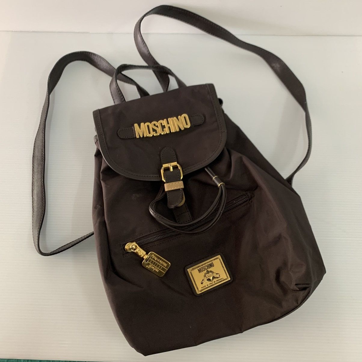 Moschino Moschino Canvas Backpack Bag Size ONE SIZE - 2 Thumbnail