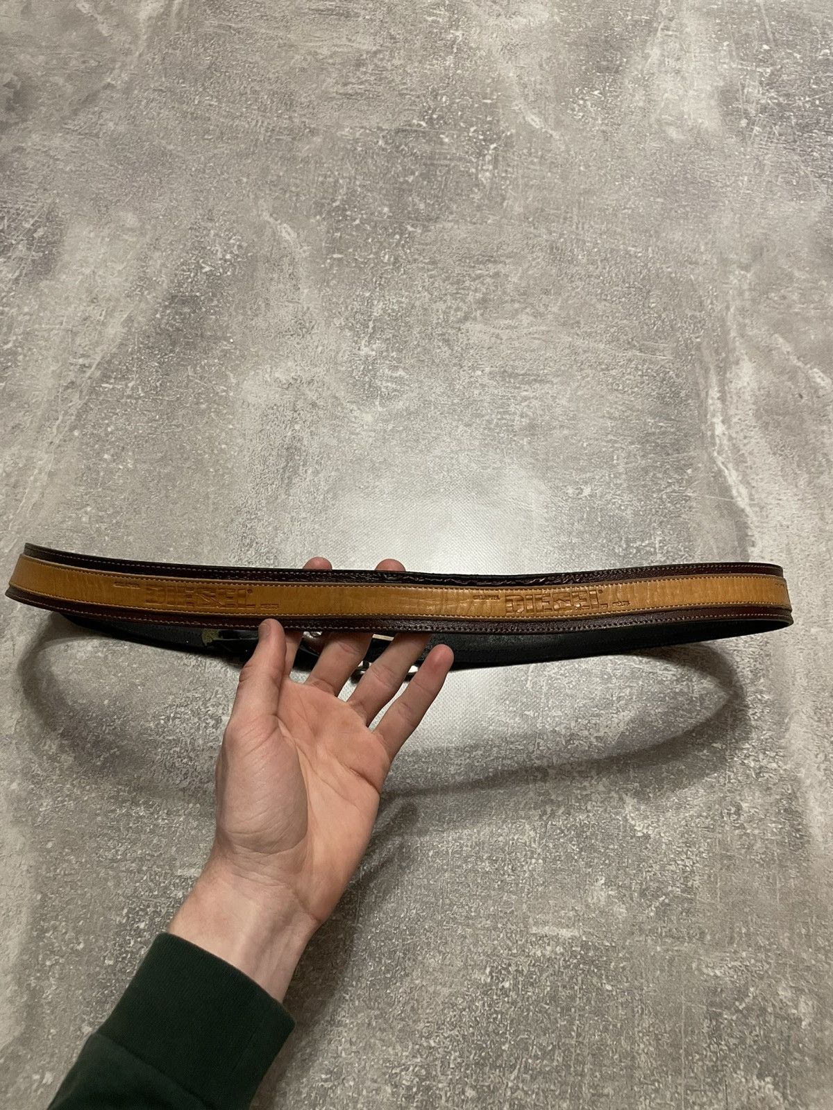 Diesel Vintage Diesel Leather Belt Y2K Size ONE SIZE - 7 Thumbnail