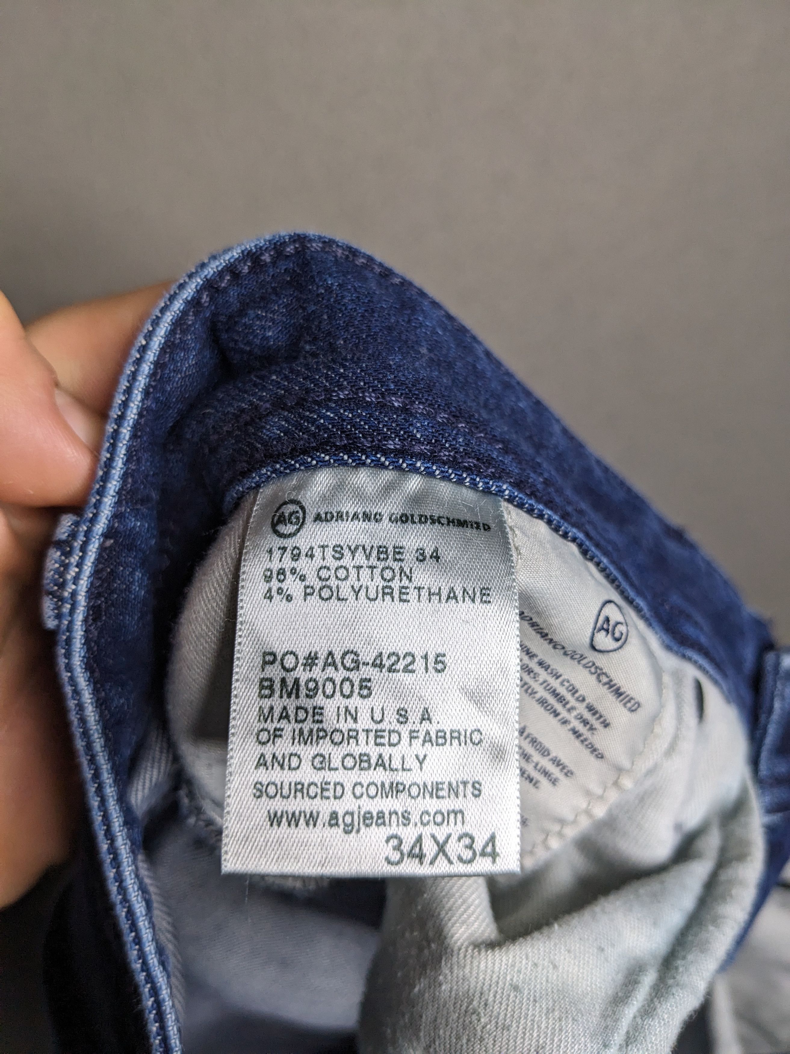 AG Adriano Goldschmied AG Adriano Goldschmied Everett Jeans 34x32 Slim Straight Size US 34 / EU 50 - 17 Thumbnail