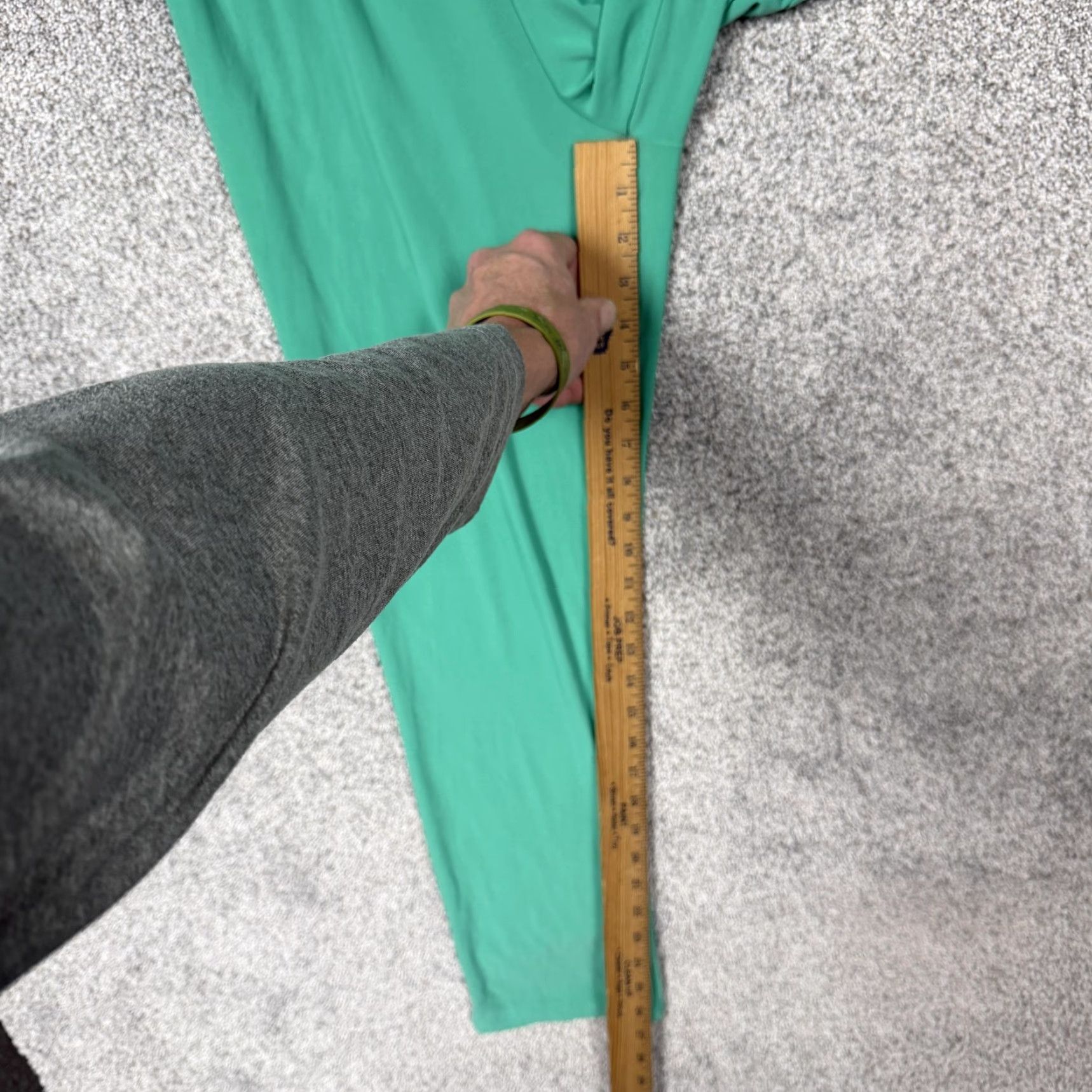 Vintage Slinky Brand Pants M Green Straight Leg Ankle Jersey Stretch Lounge USA Spring Womens Regular Small? Size M / US 6-8 / IT 42-44 - 4 Thumbnail