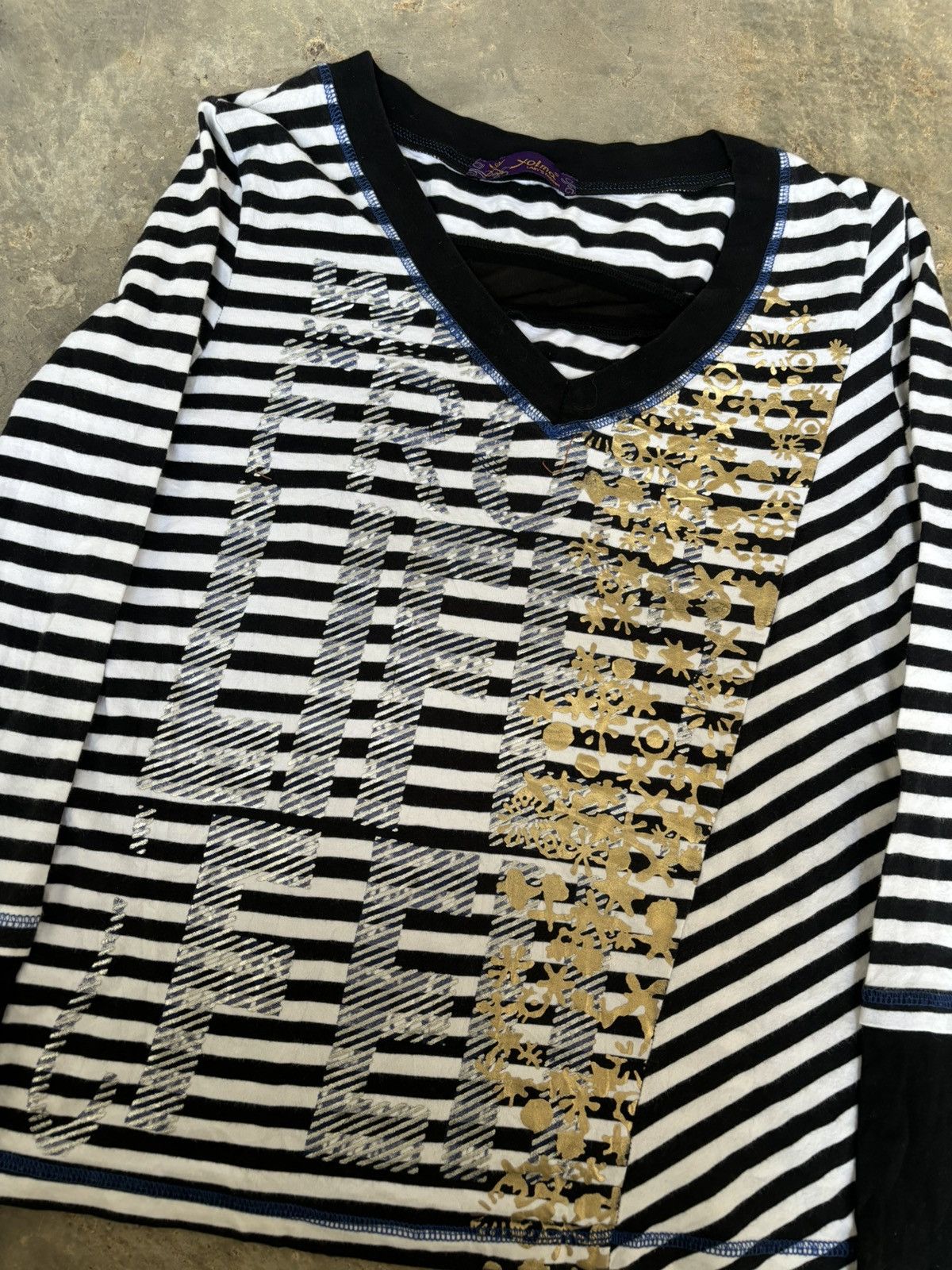 Hysteric Glamour Y2k Yolma Stripe Ifsixwasnine Punk Style Longsleeve Size M / US 6-8 / IT 42-44 - 3 Thumbnail