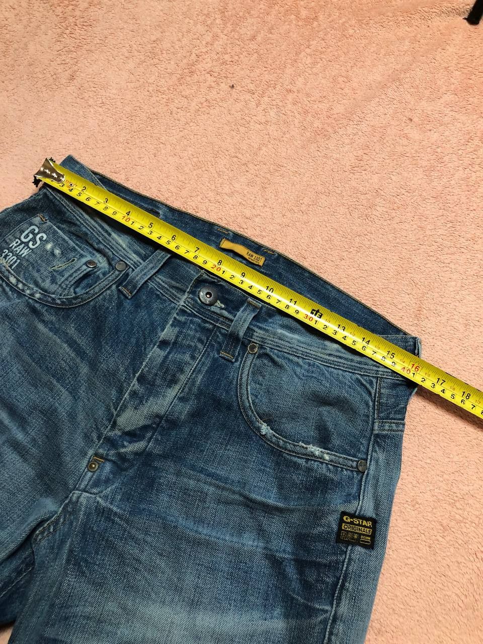 G-Star Vintage G-Star Raw blue jeans crazy Y2K streetwear Size US 30 / EU 46 - 11 Thumbnail