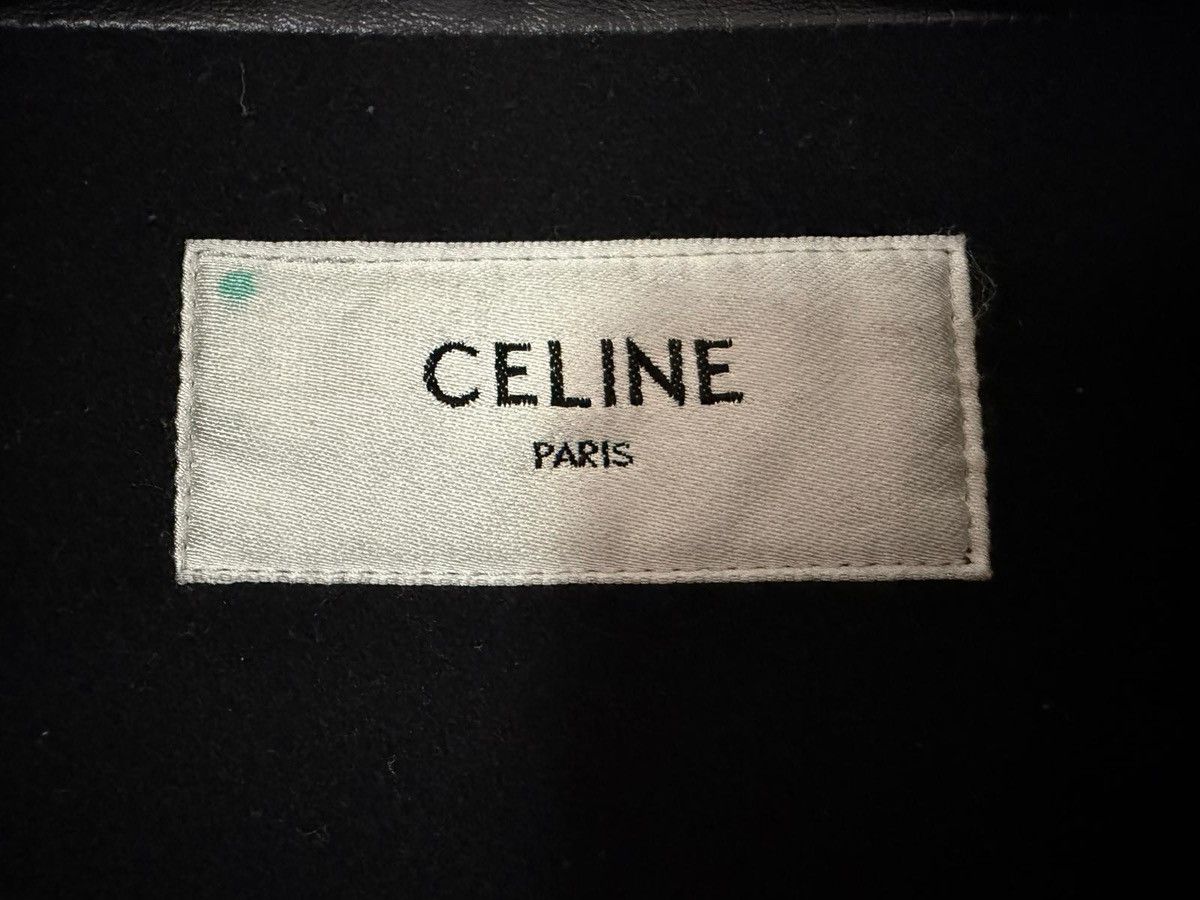 Celine FW22 Leather Cabane Jacket Peacoat Ultra Rare by Hedi Size US M / EU 48-50 / 2 - 7 Thumbnail