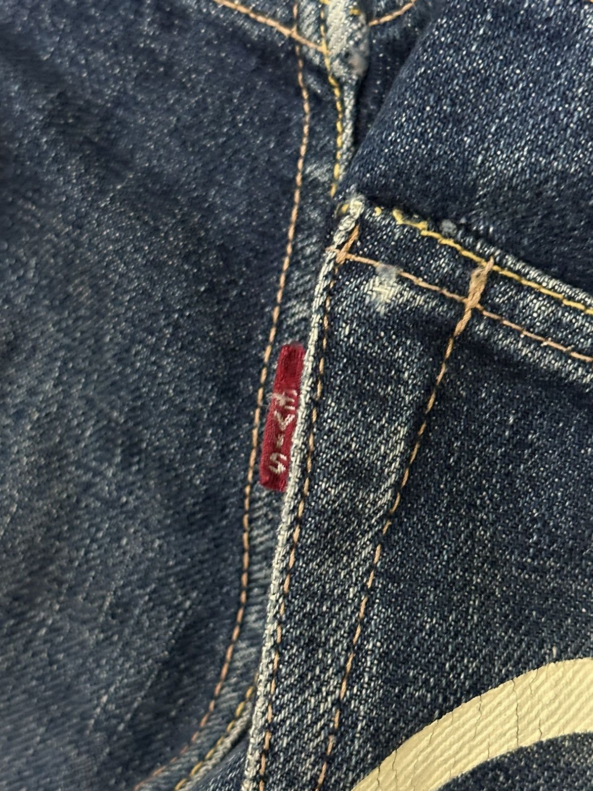 Evisu Vintage 80s Usa Evis Selvedge Faded Wash Style Baggy Jeans Size US 30 / EU 46 - 18 Thumbnail