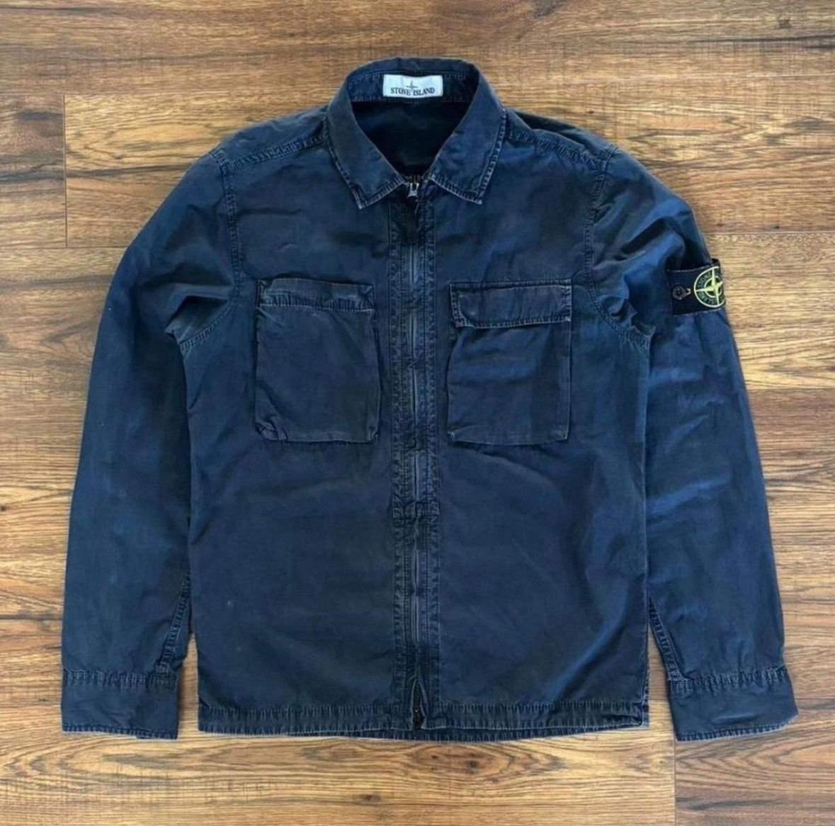 Stone Island Stone island navy blue overshirt Size US S / EU 44-46 / 1 - 4 Thumbnail