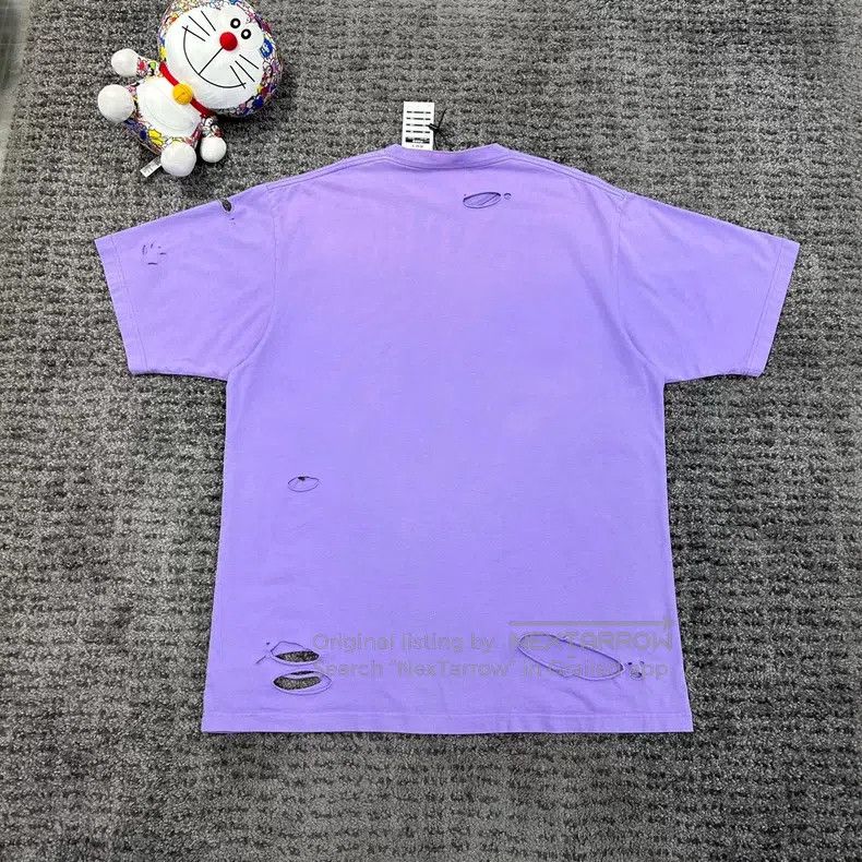 Balenciaga Balenciaga Ripped Short Sleeve Size US XXS / EU 40 - 2 Thumbnail