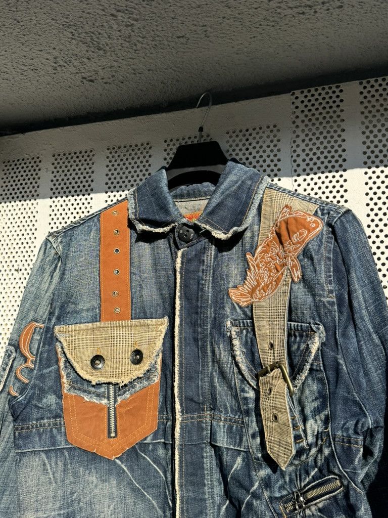 G-Star × Japanese Brand Vintage Jeans Avant Garde Fish Jacket G Star Radar Low Loose Size US M / EU 48-50 / 2 - 2 Thumbnail