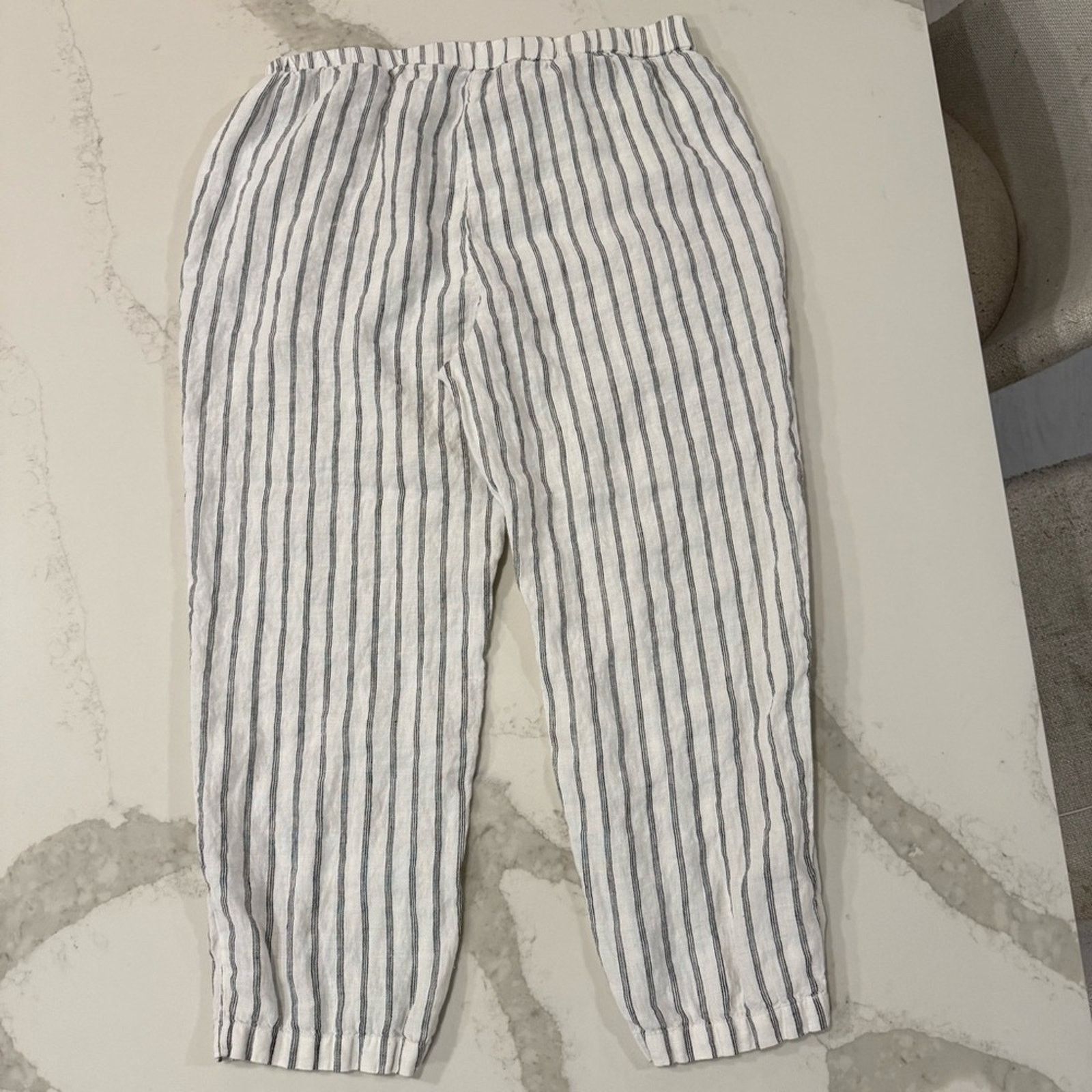 Quince Quince 100% European Linen Tapered Ankle Pants Women’s XL Size 38" / US 16 / IT 52 - 11 Thumbnail