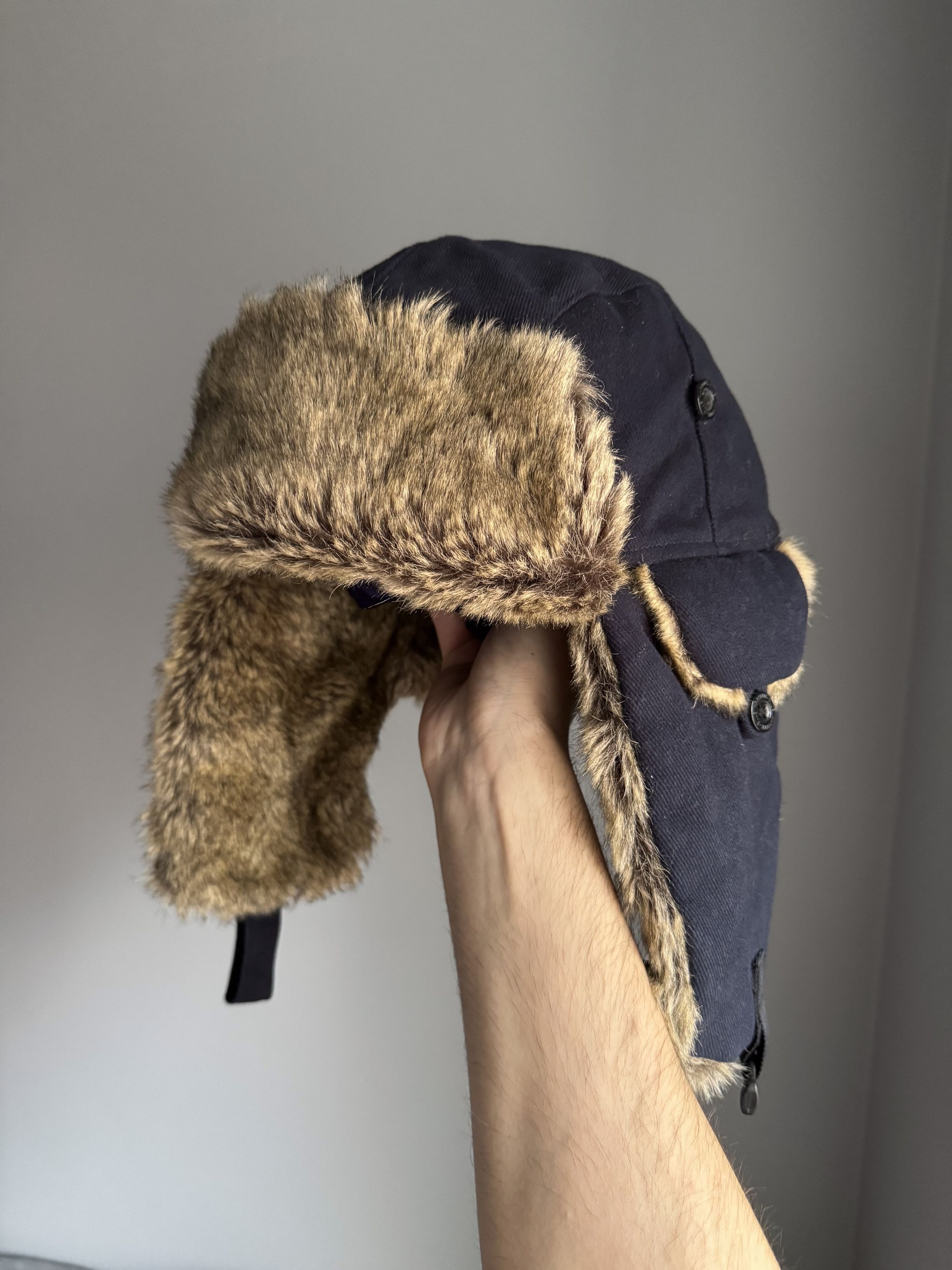 Vintage Vintage Crazy Y2K Mohair Fuzzy Trapper Hat Ushanka Huge Size ONE SIZE - 5 Thumbnail