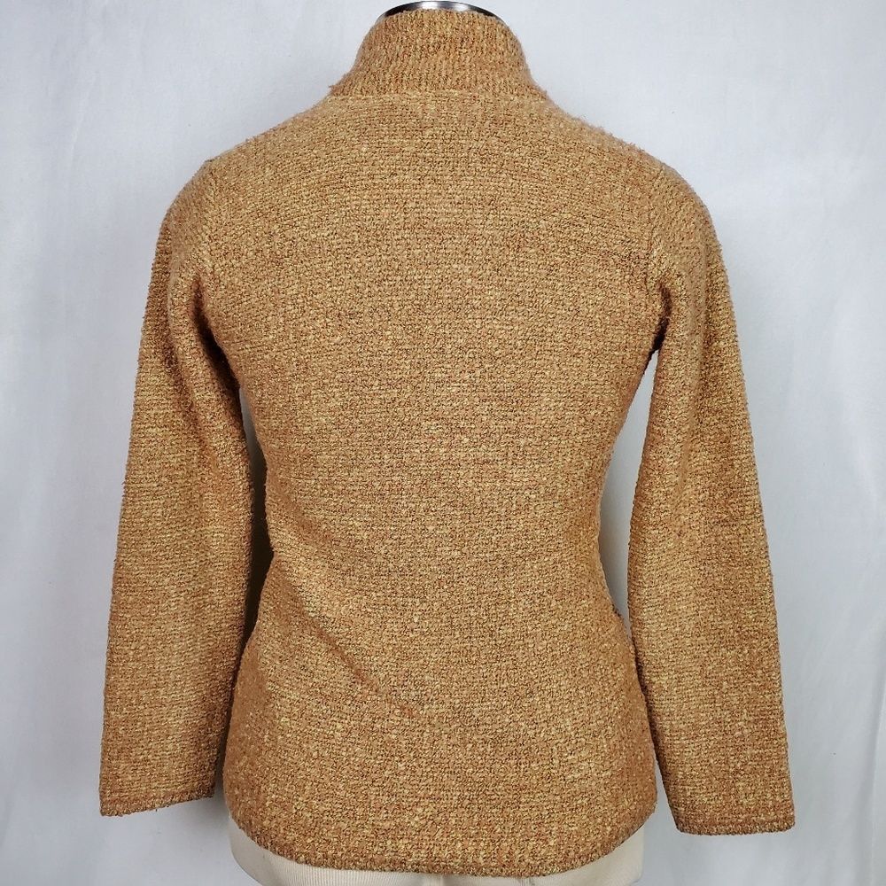 Vintage Vintage Boucle Sweater Blazer Farina Wool M Orange Knit Size M / US 6-8 / IT 42-44 - 7 Thumbnail
