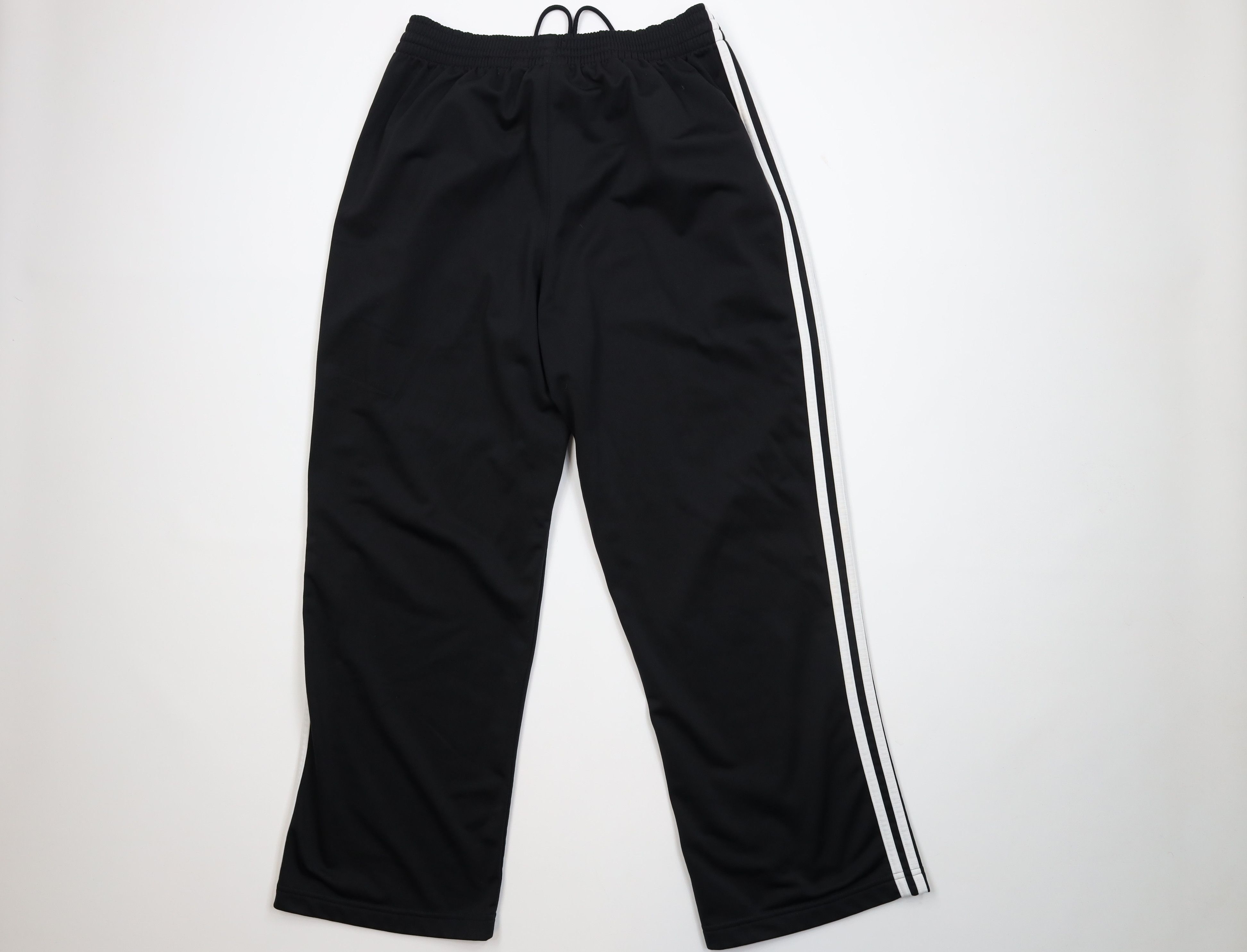 Adidas Vintage Y2K Adidas Striped Wide Leg Sweatpants Pants Black Size US 34 / EU 50 - 10 Thumbnail