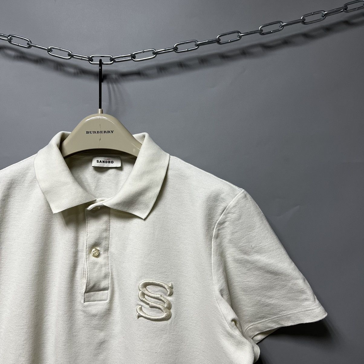 Sandro Sandro Polo T Shirt Beige Men’s Size US M / EU 48-50 / 2 - 2 Thumbnail