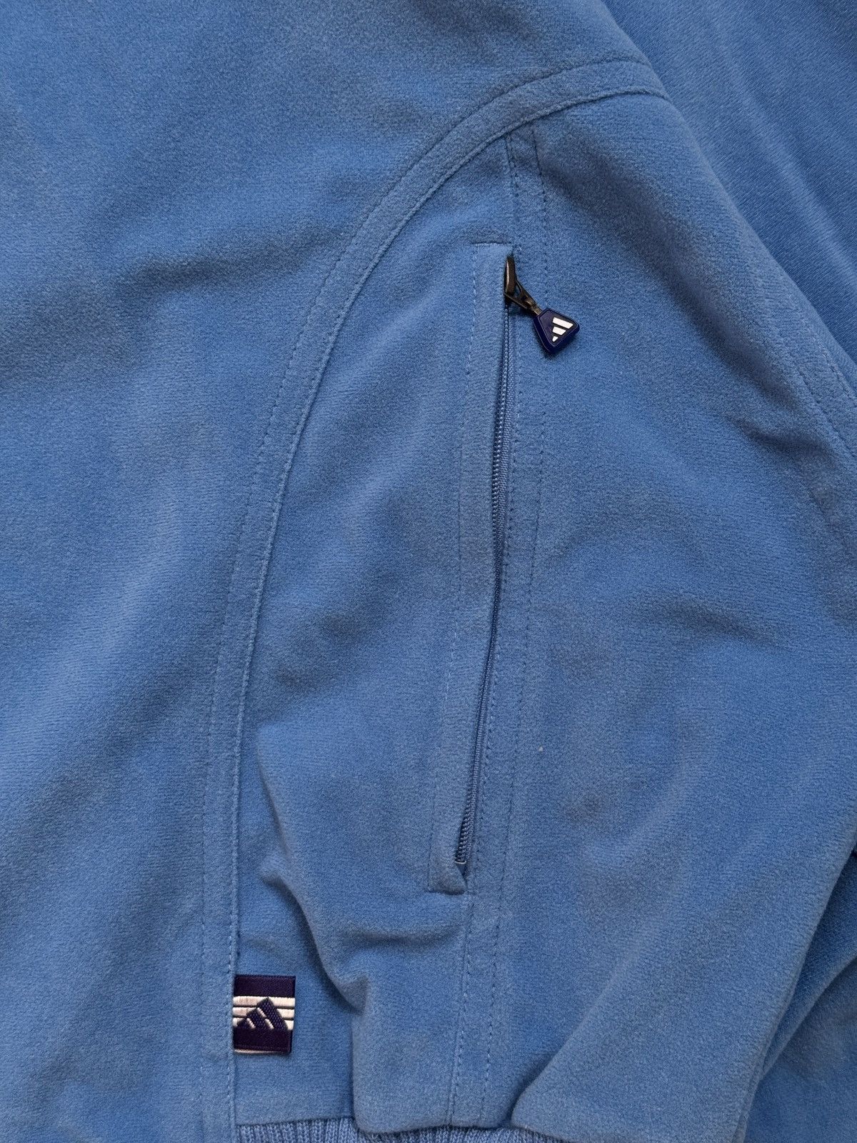 Adidas VINTAGE ADIDAS MINI LOGO VELVET BOXY FIT ZIP UP JACKET Size M / US 6-8 / IT 42-44 - 8 Thumbnail