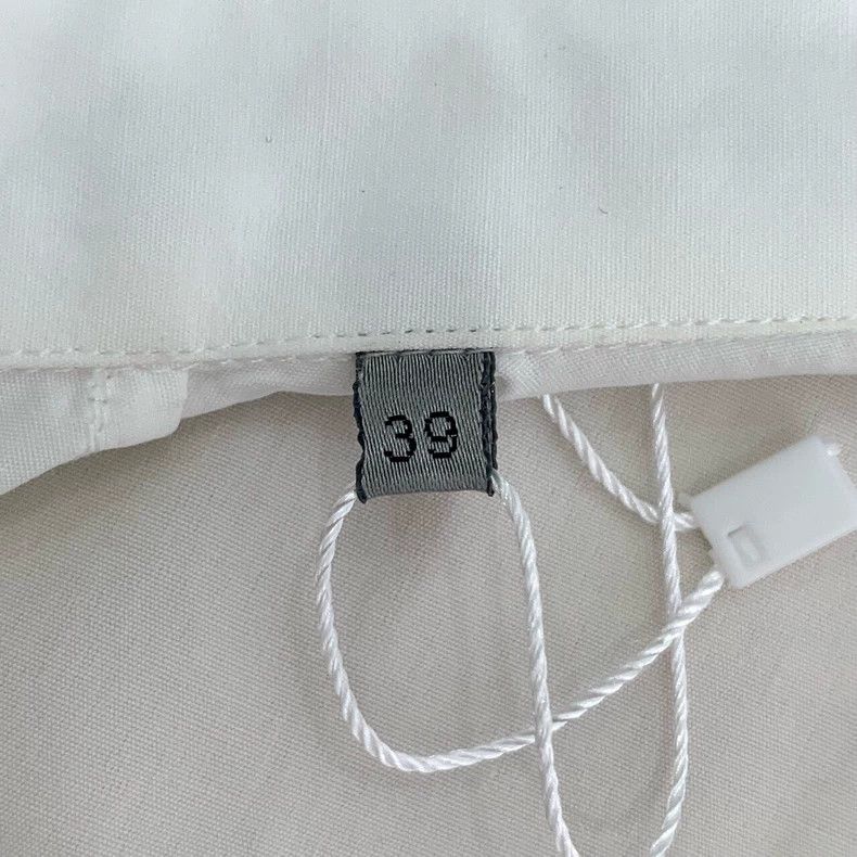 Dior Dior Size 39 White logo embroidered cotton long-sleeved shi Size US XXS / EU 40 - 6 Thumbnail