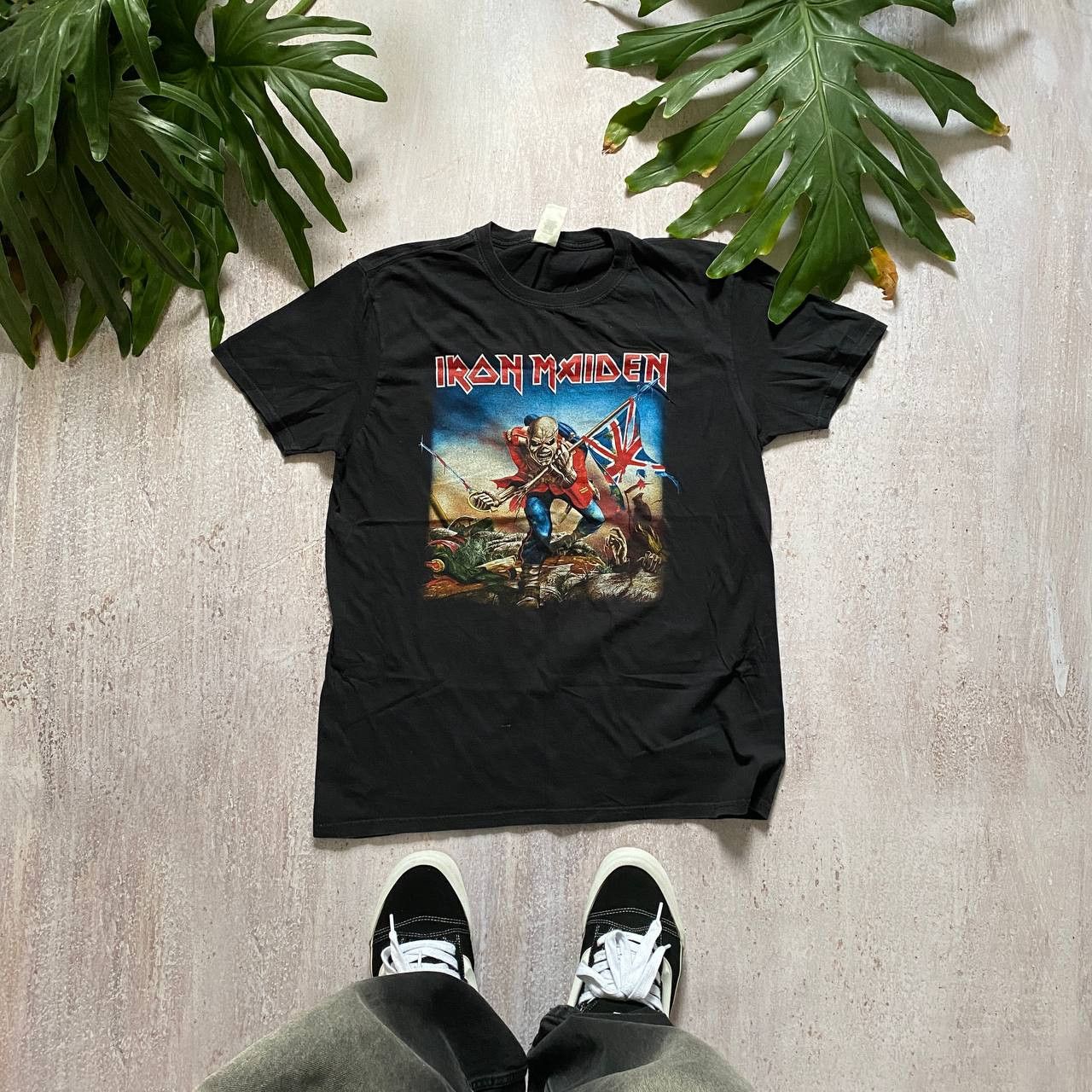 VINTAGE Y2K IRON MAIDEN AMAZING FADED RARE T SHIRT 73