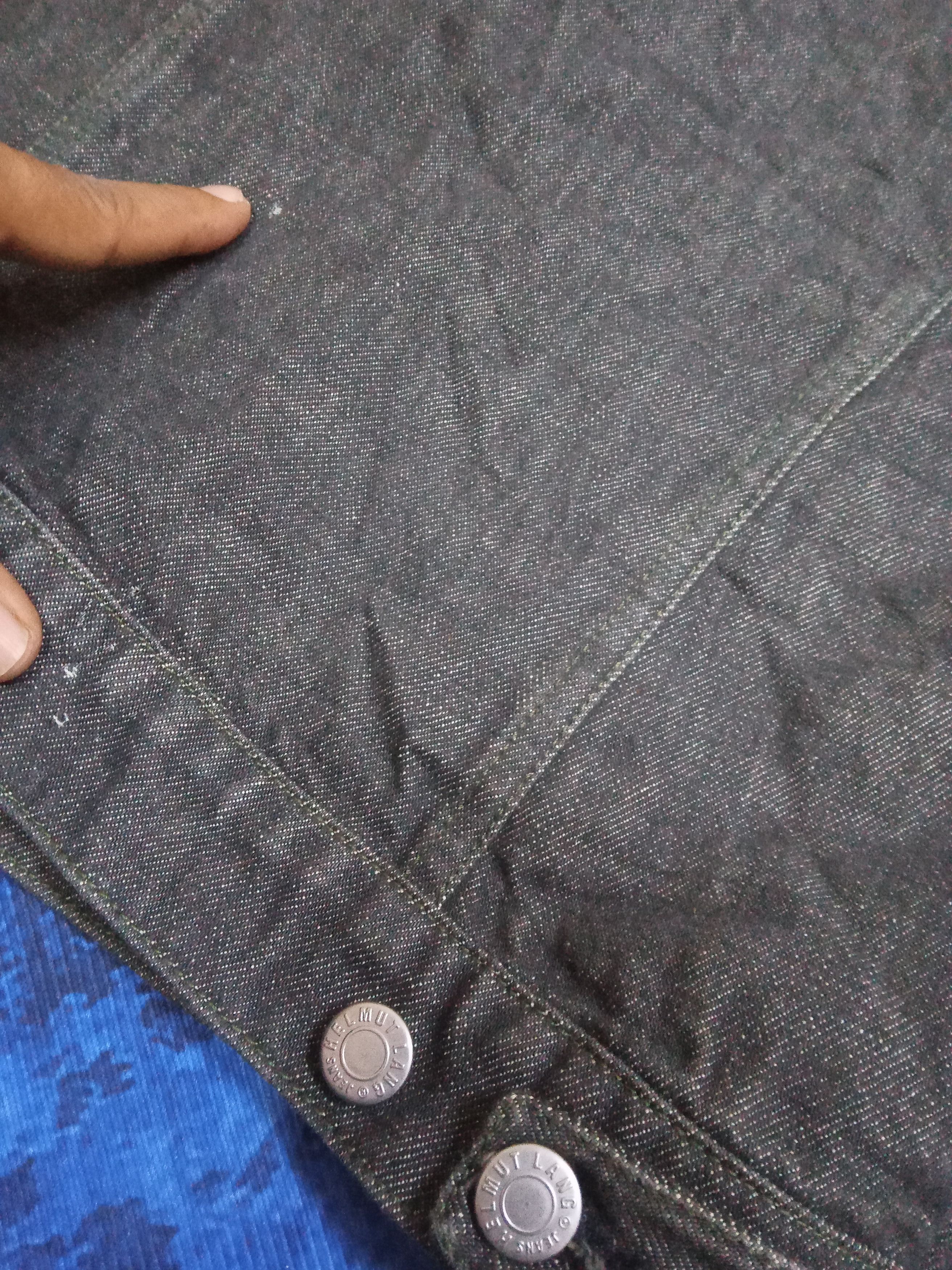 Helmut Lang Helmut Lang Vintage Dark Gray Denim Jacket Size US M / EU 48-50 / 2 - 12 Thumbnail