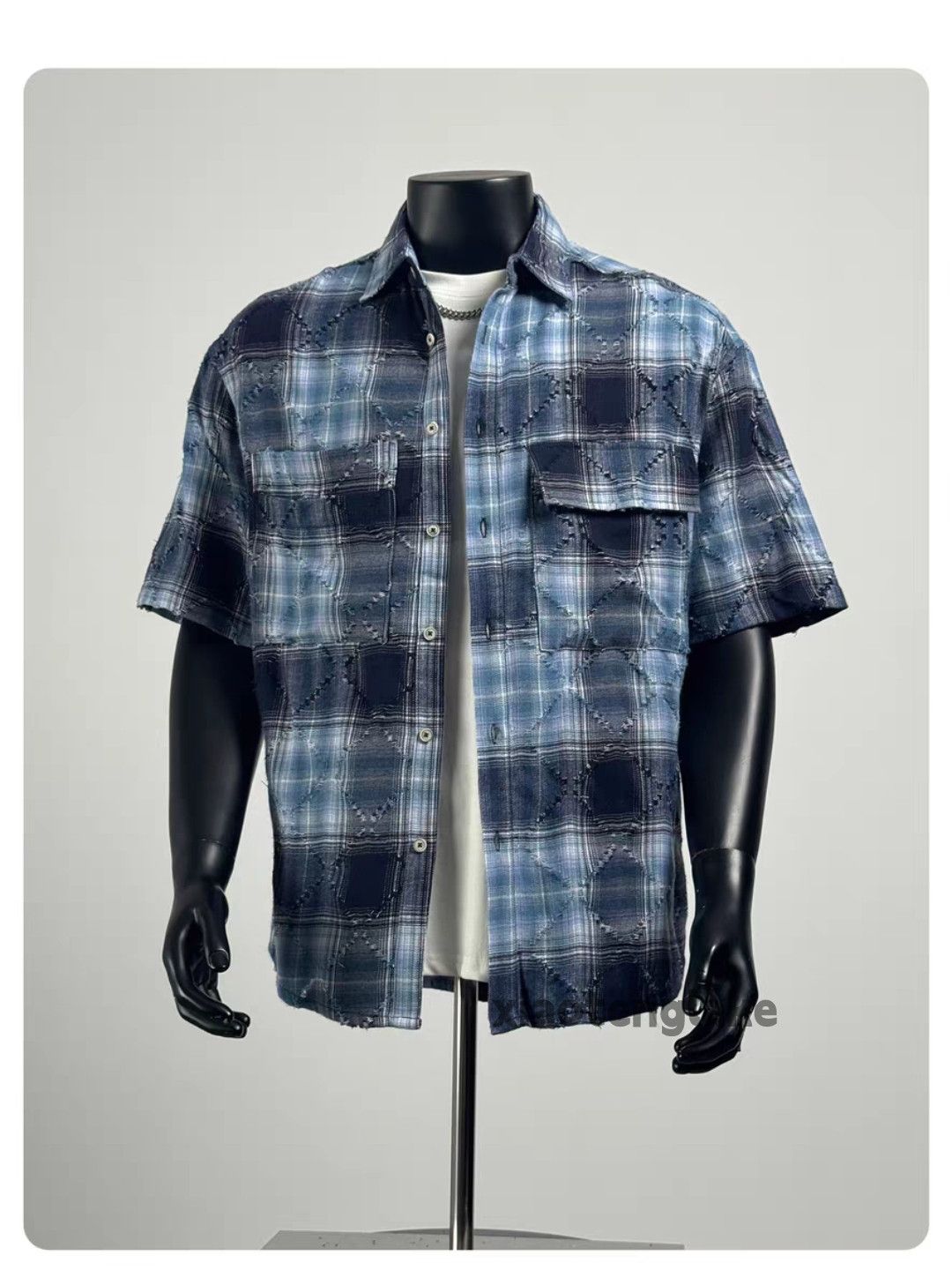 Vintage Unisex outdoor utility loose pattern festival plaid shirt Size US L / EU 52-54 / 3 - 9 Thumbnail
