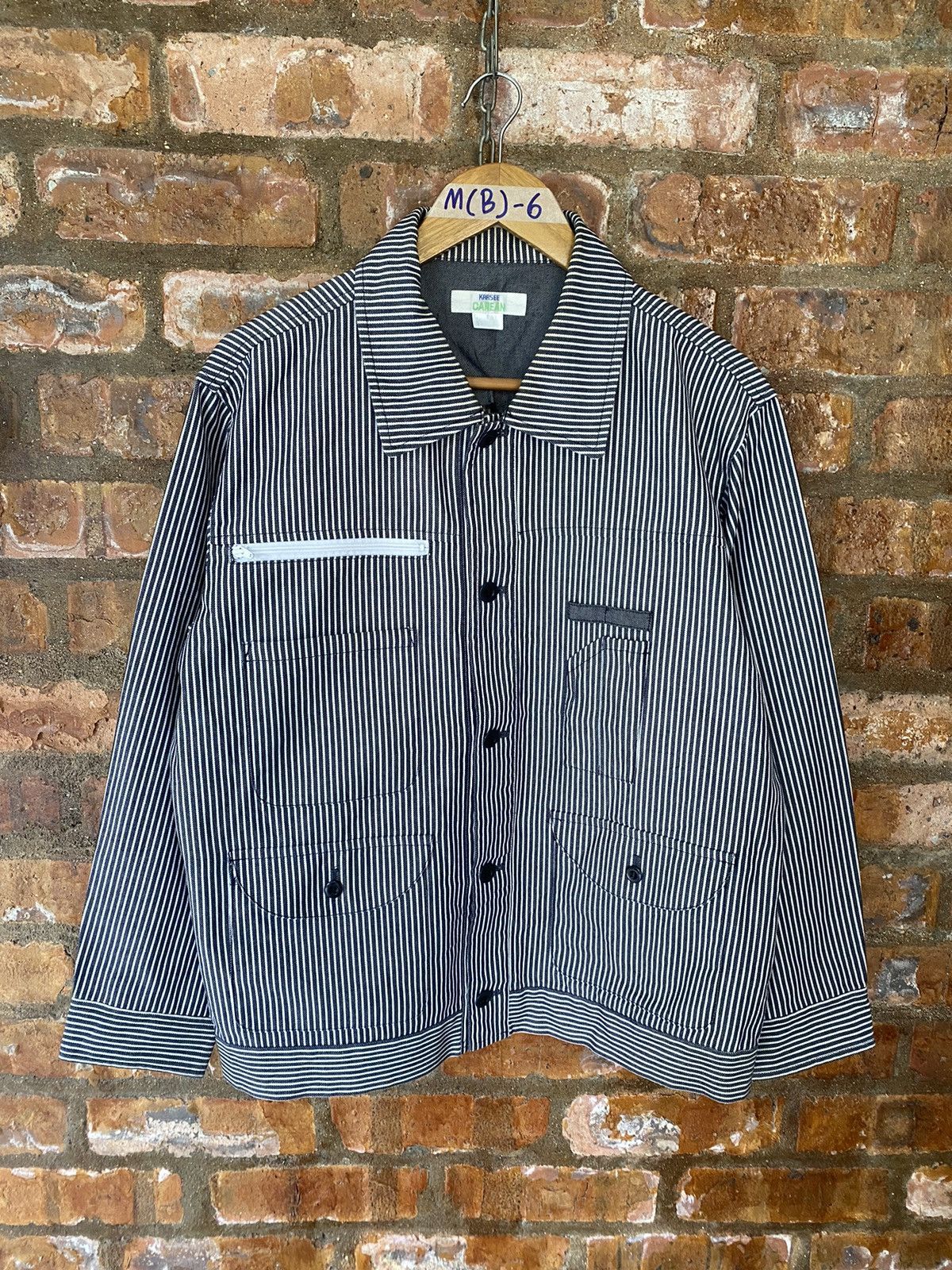 Japanese Brand 1990s KARSEE Japan Tactical multipocket worker hickory Size US L / EU 52-54 / 3 - 2 Thumbnail