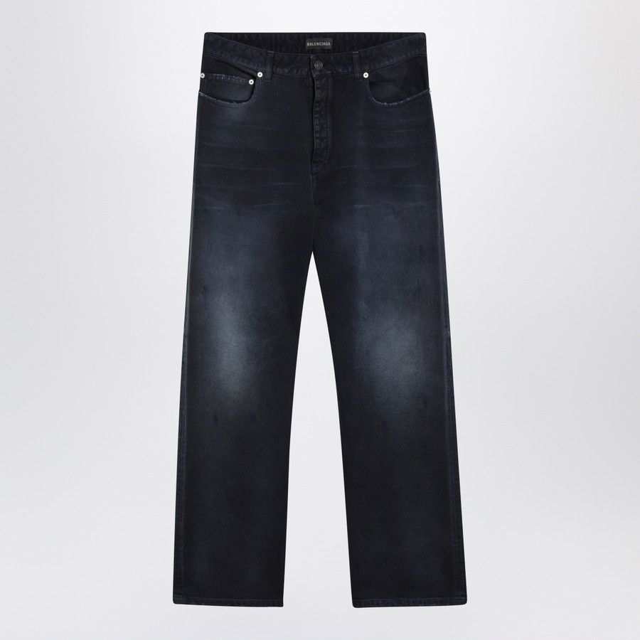 Balenciaga o1d2blof0226 Denim Jeans in Blue Size US 31 - 1 Thumbnail