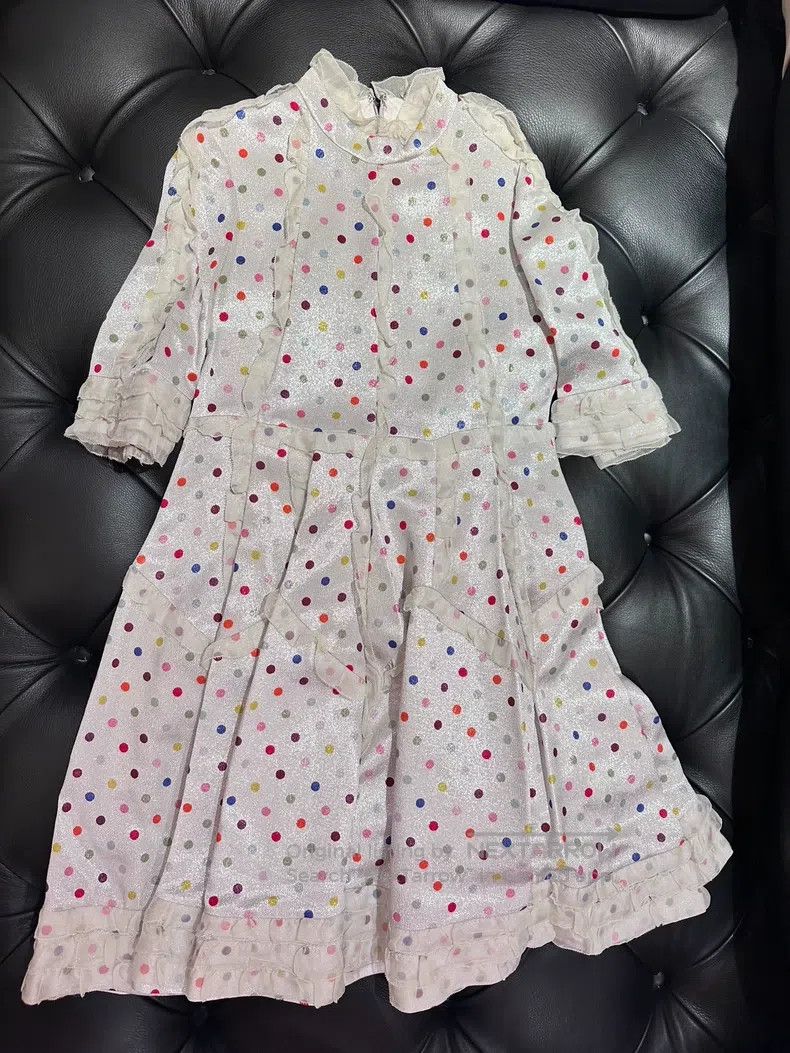 Valentino Valentino Polka dot silk trimmed lace dress Size S / US 4 / IT 40 - 2 Thumbnail