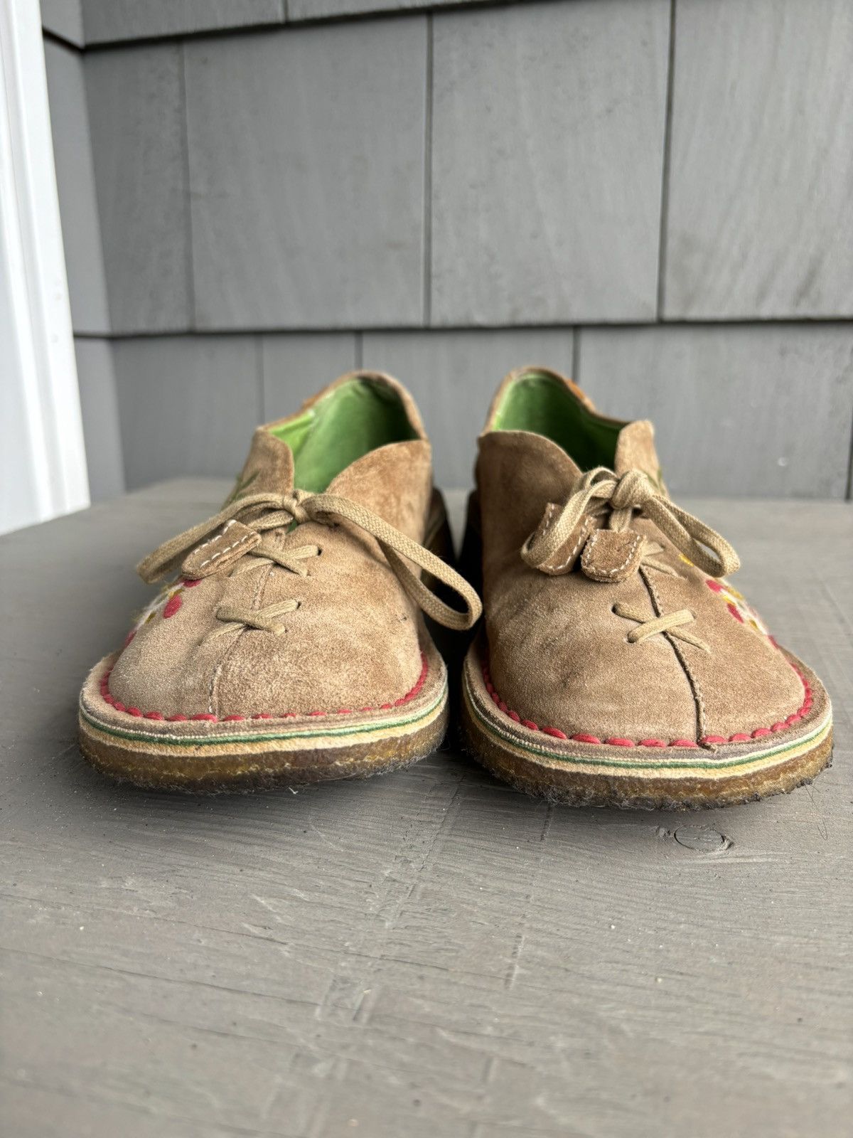 Camper × Designer Camper Mary Janes Suede Embroidered Crepe Sole Loafer Boot 6 Size US 6 / IT 36 - 7 Thumbnail